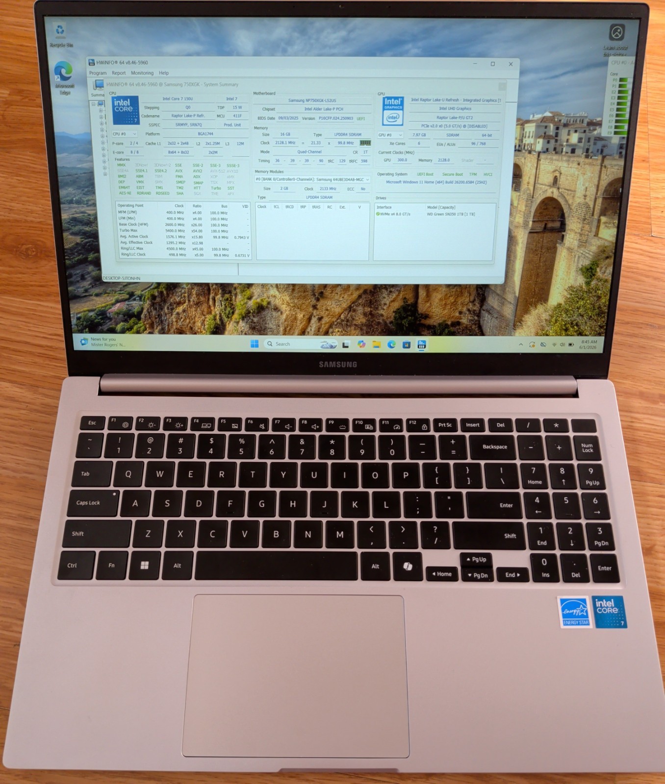 READ Samsung Galaxy Book 4 NP750XGK Intel Core Ultra 7 16GB RAM 1TB UPGRADED SSD