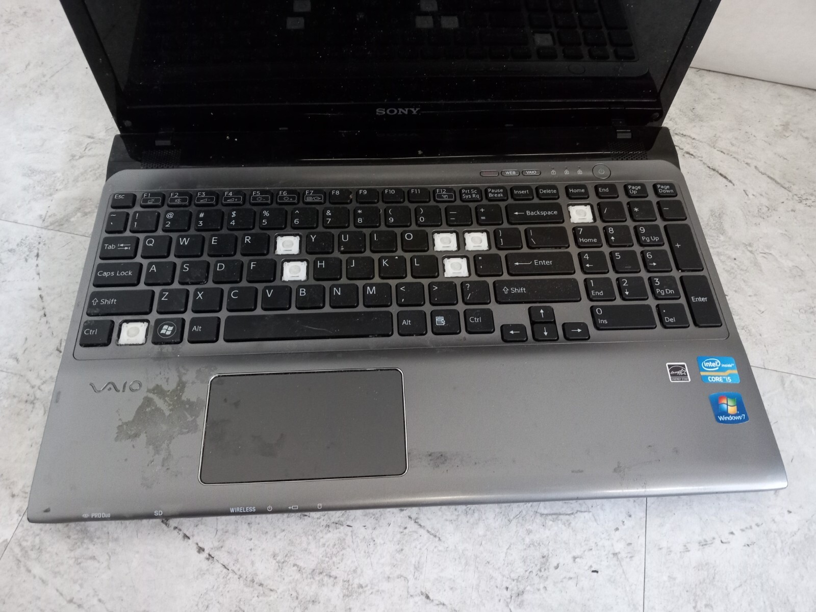 Sony Vaio SVE151D11L 15″ Laptop Intel Core i5-3210M – CRACKED – READ -RR