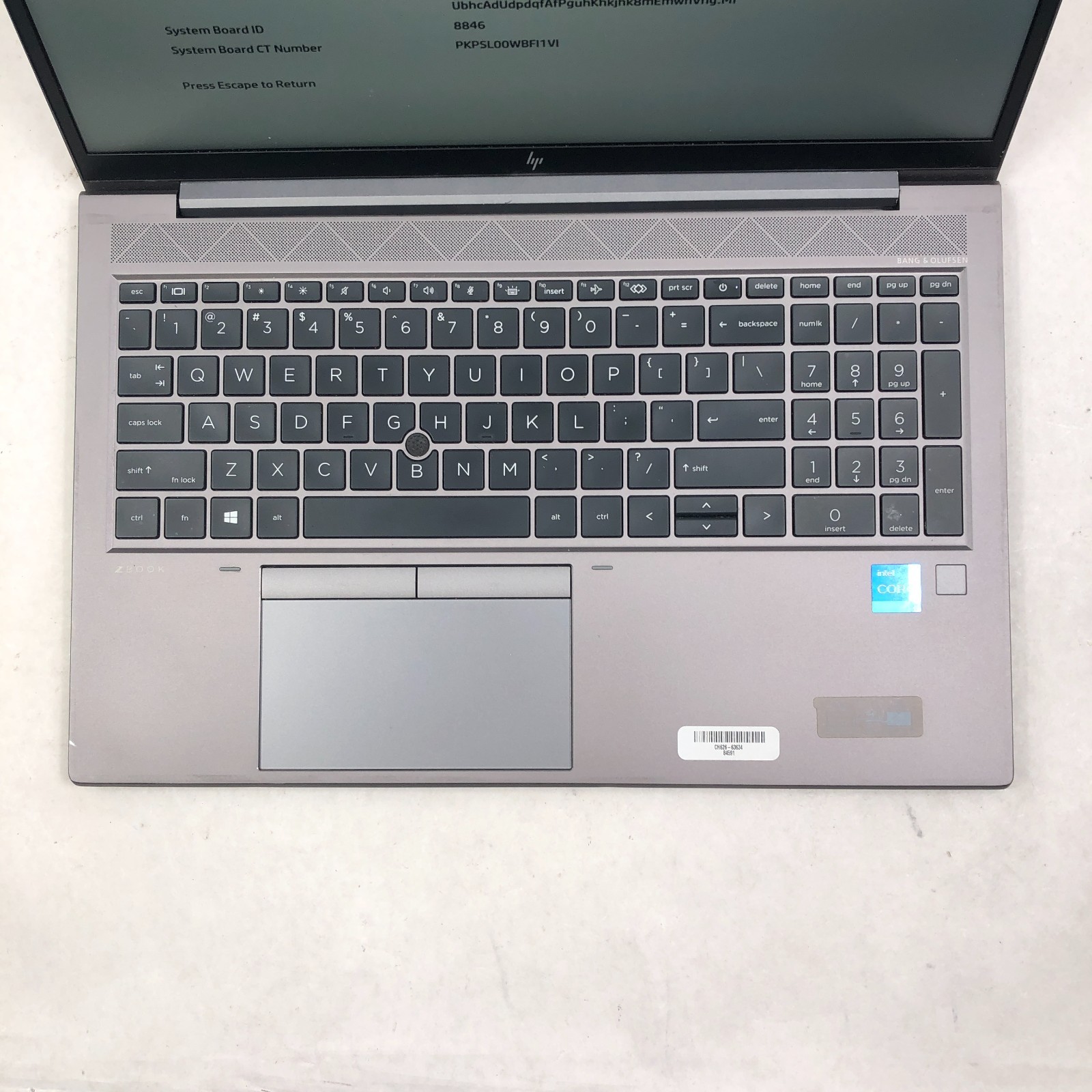 HP ZBook Firefly 15 G8 Mobile Workstation i7-1185G7 16GB RAM No SSD No OS READ