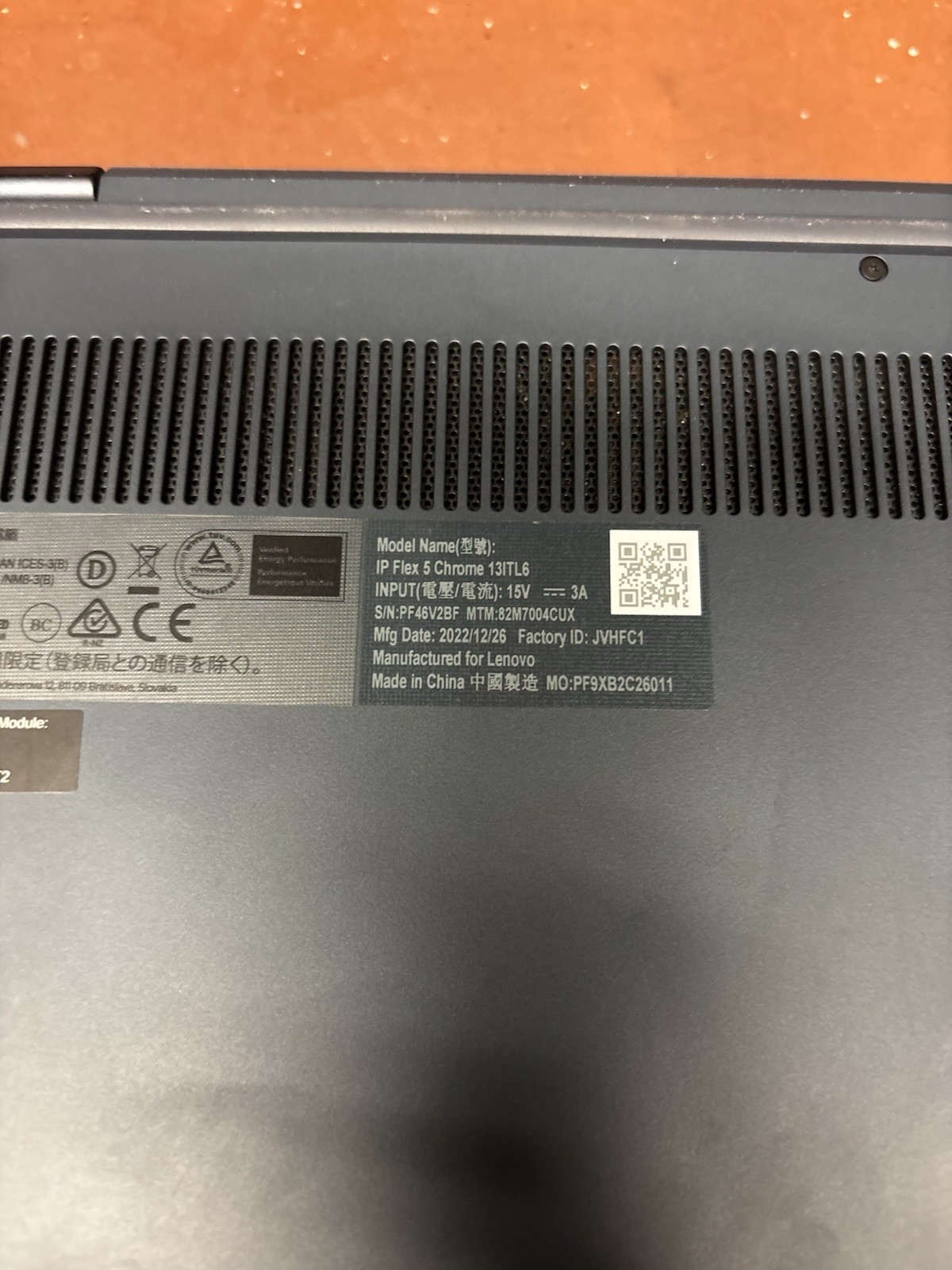 LENOVO FLEX 5 CHROME 13ITL6