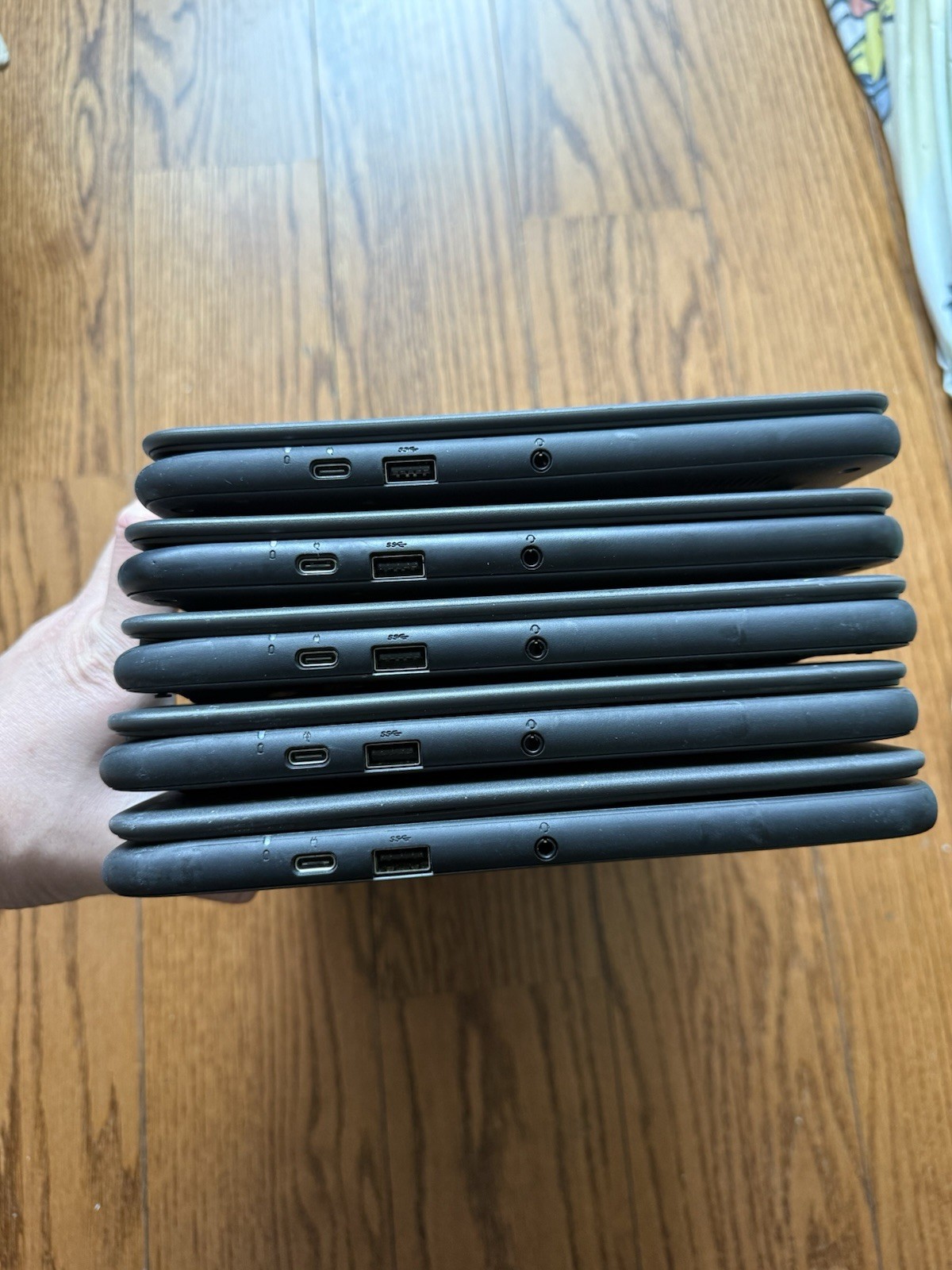 Lot Of 5pc Dell Chromebook 3100/Linux Pre-installed/Ubuntu/Charger Included