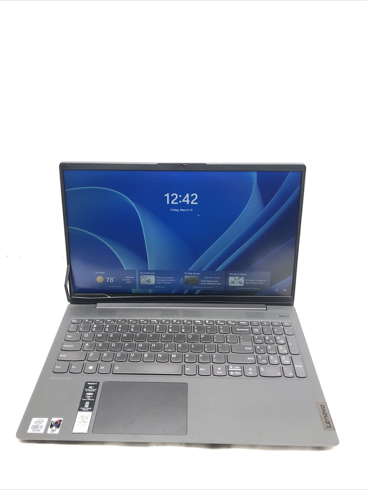 Lenovo ideaPad 5, Intel Core i7-1065G7 @1.30Ghz, 16GB RAM, 512GB SSD, W11Pro