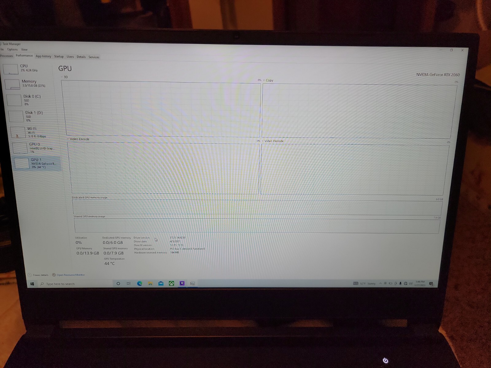GAMING LAPTOP rtx 2060 i7 9750h 16gb ram. 1.5 tb ssd. Xidax custom