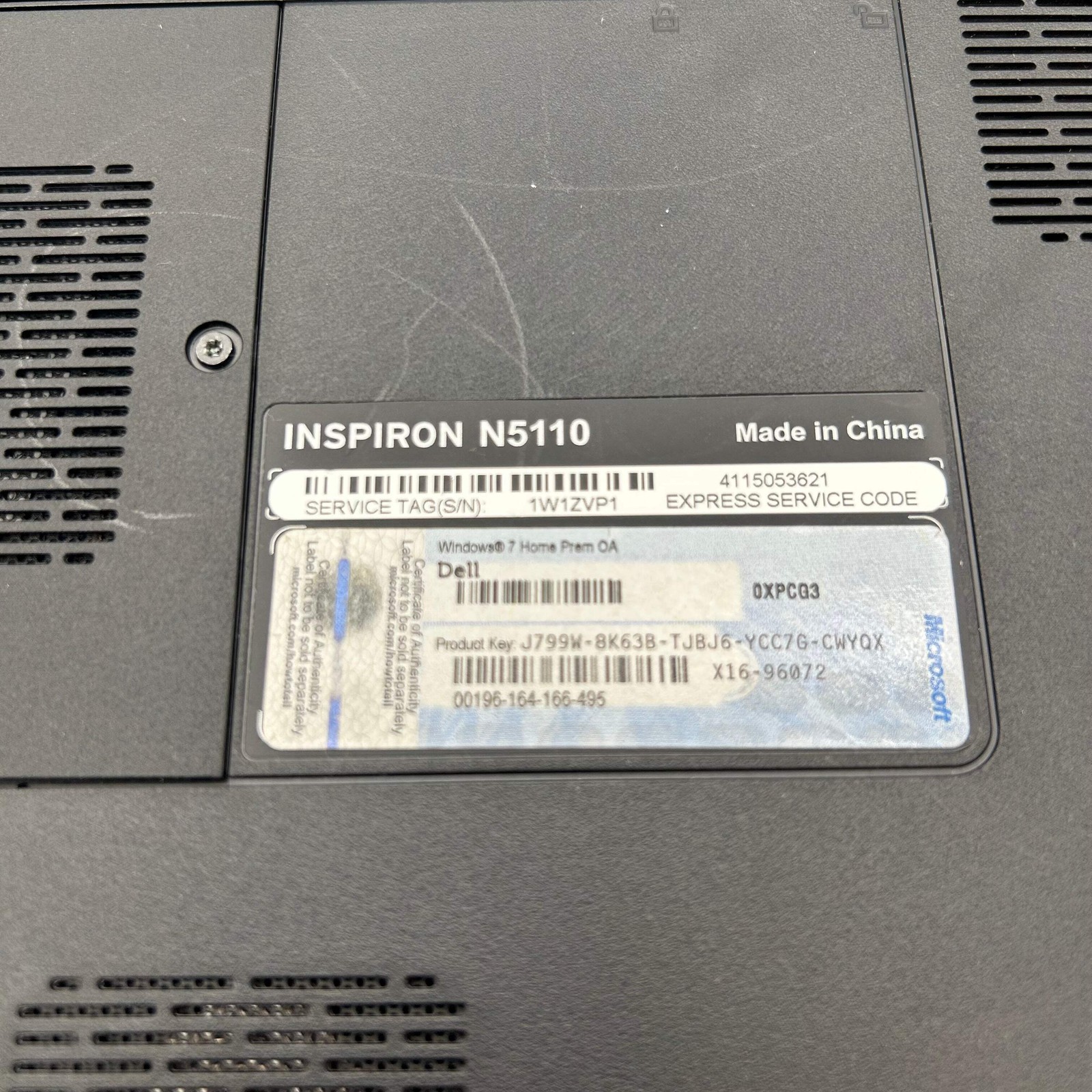 Dell Inspiron N5110 15.6″ Core i3 2.1GHz 6GB RAM 512GB HDD- *READ*