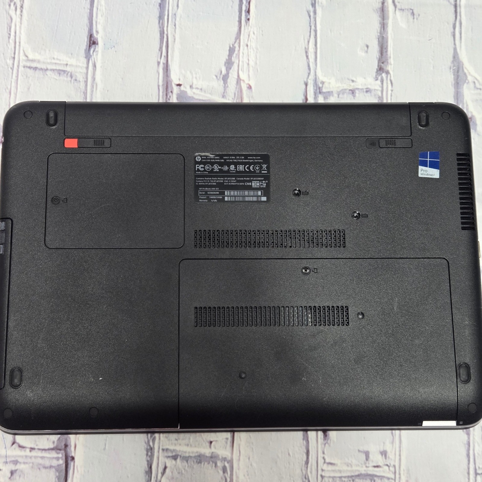 HP ProBook 450 G3 Laptop 2016 Silver Black Windows HD Webcam Notebook 15.6″