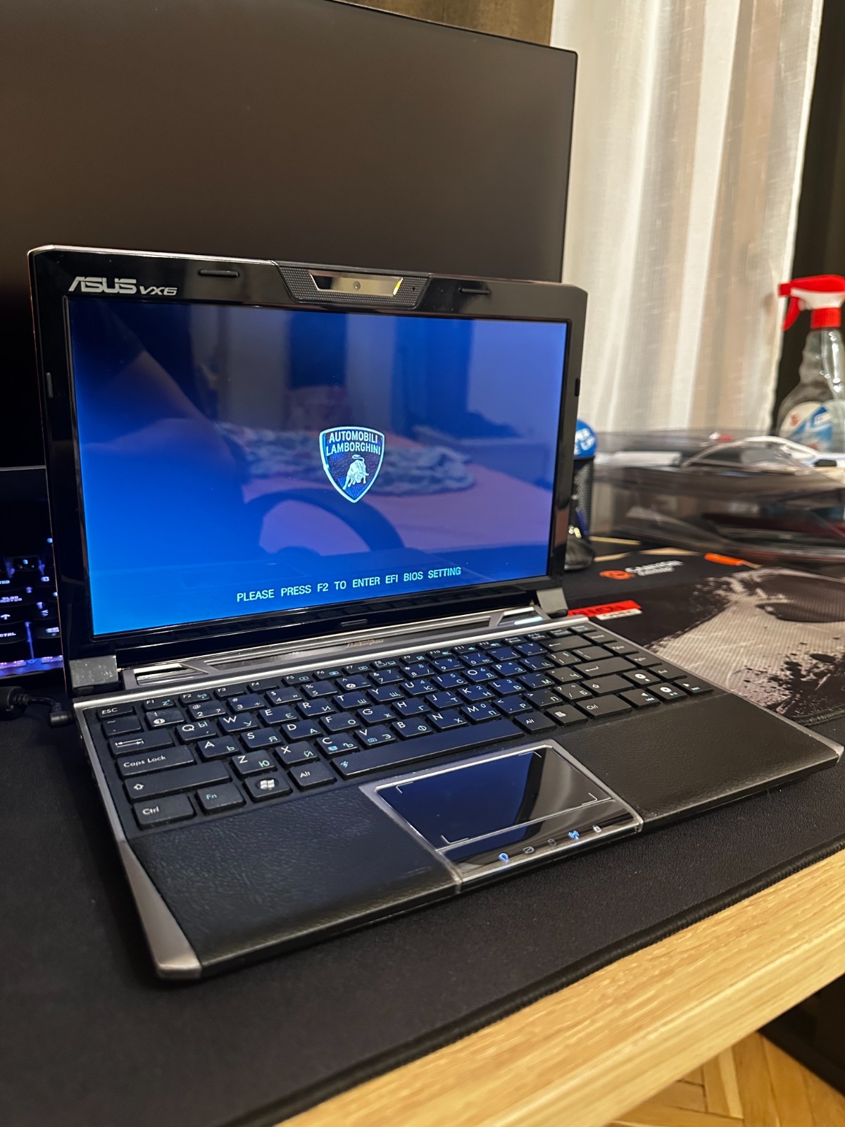 RARE ASUS VX6 Lamborghini Edition Red Laptop Windows 7 12″ Webcam HDMI USB 3.0