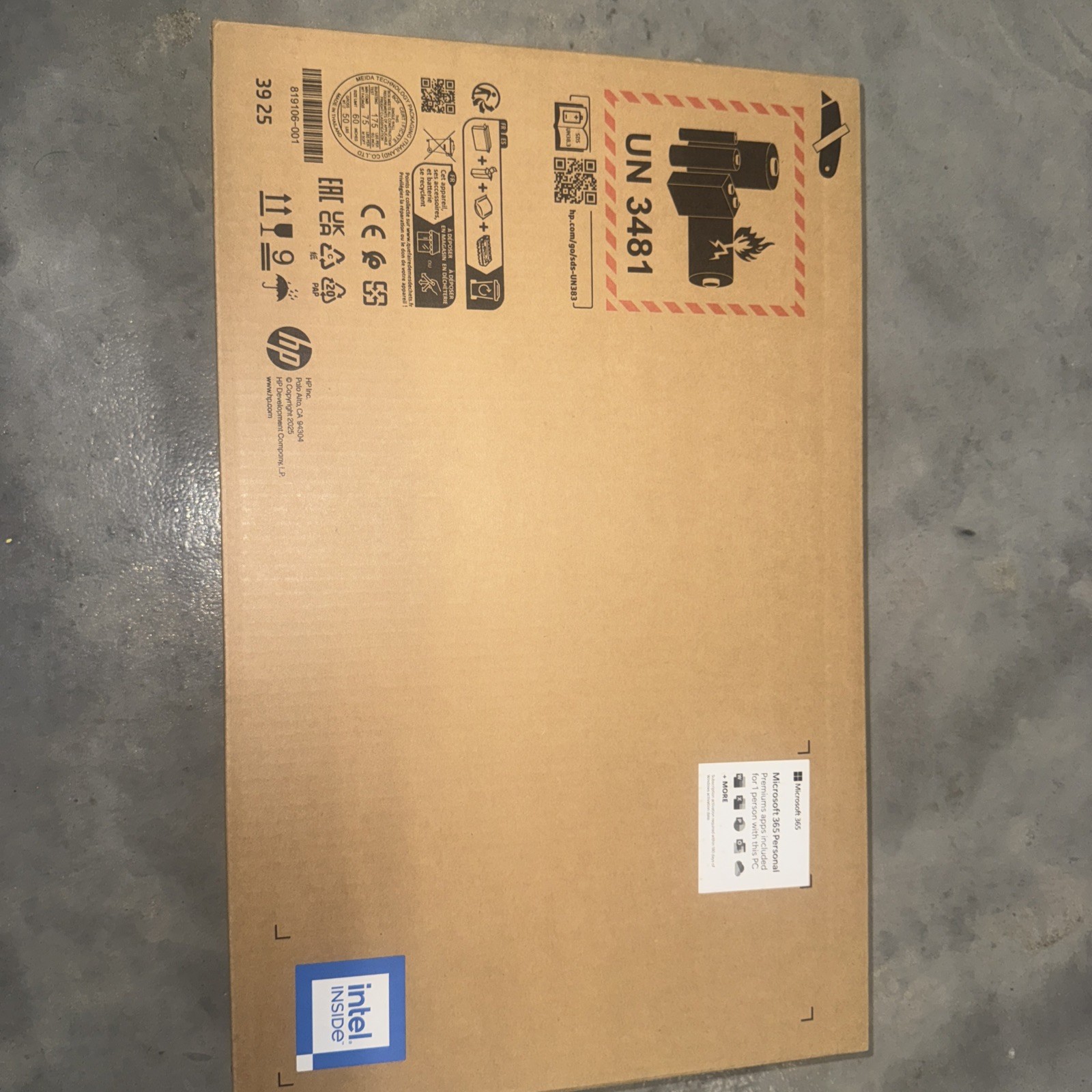 HP 15.6 Inch HD Laptop, Intel N200 Processor, 4GB DDR4 RAM, 128GB UFS Storage,