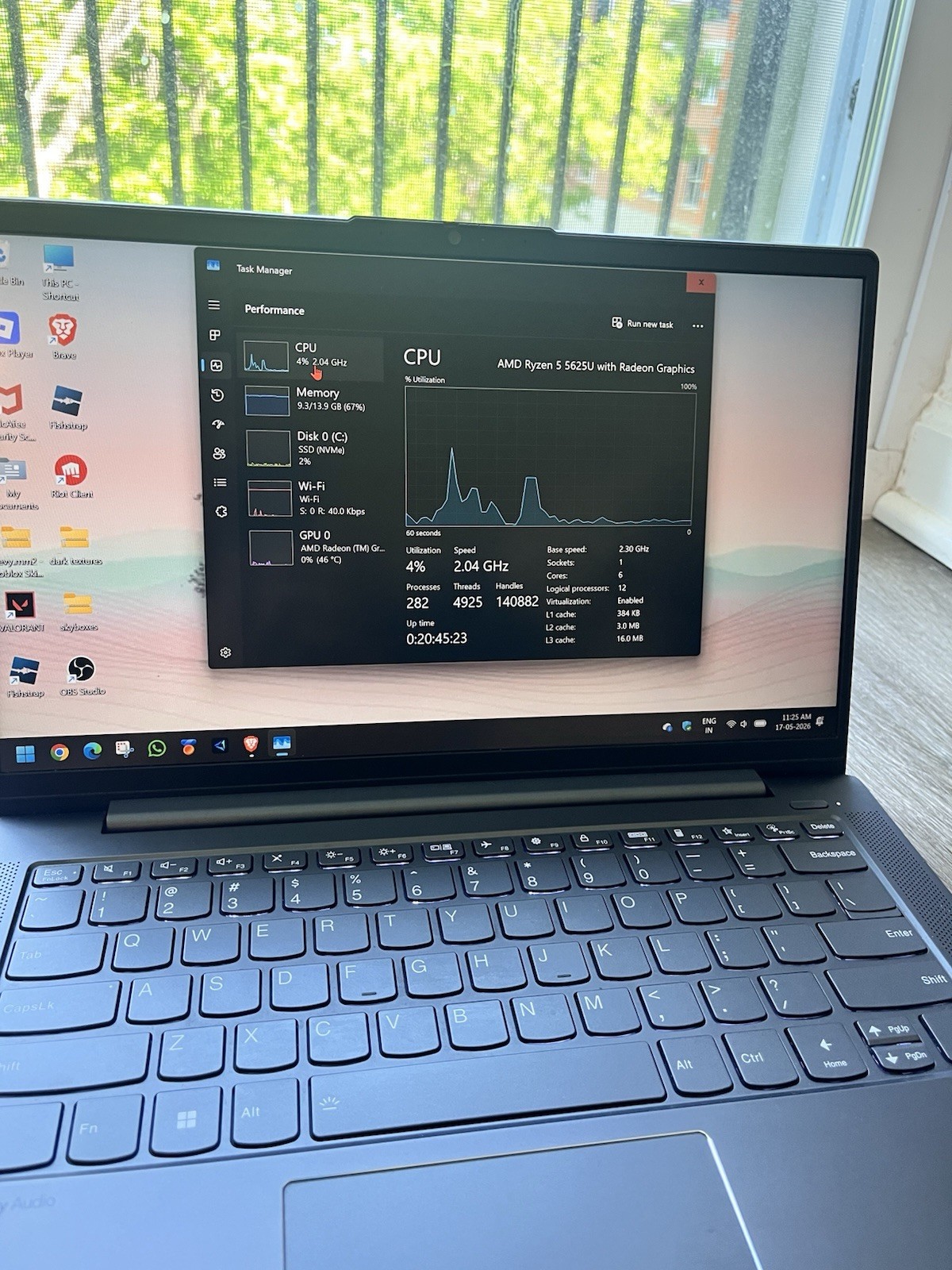 Lenovo IdeaPad 15.6″ FHD Win 11 Ryzen 5 5625U 16GB 512GB SSD Radeon graphic Gray