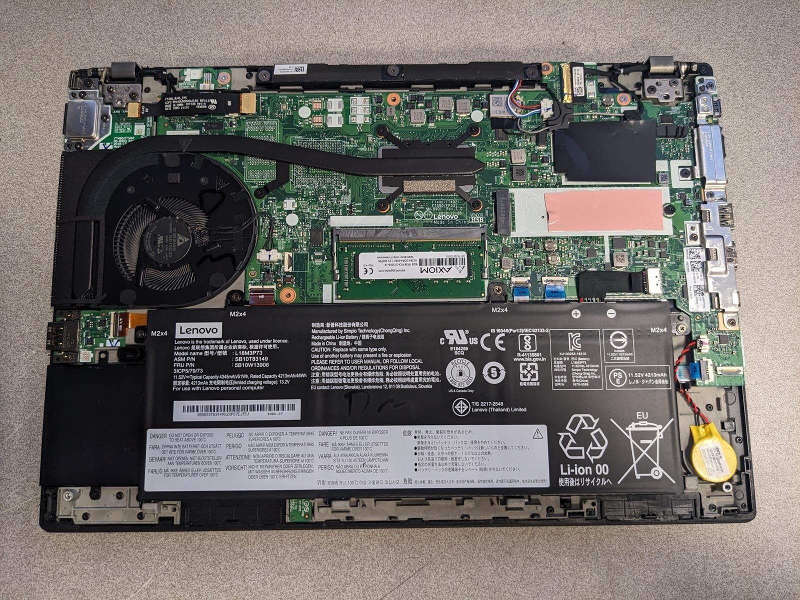 LENOVO THINKPAD T490 i7-8565U @ 1.80GHz, 16GB RAM, NO HDD/OS