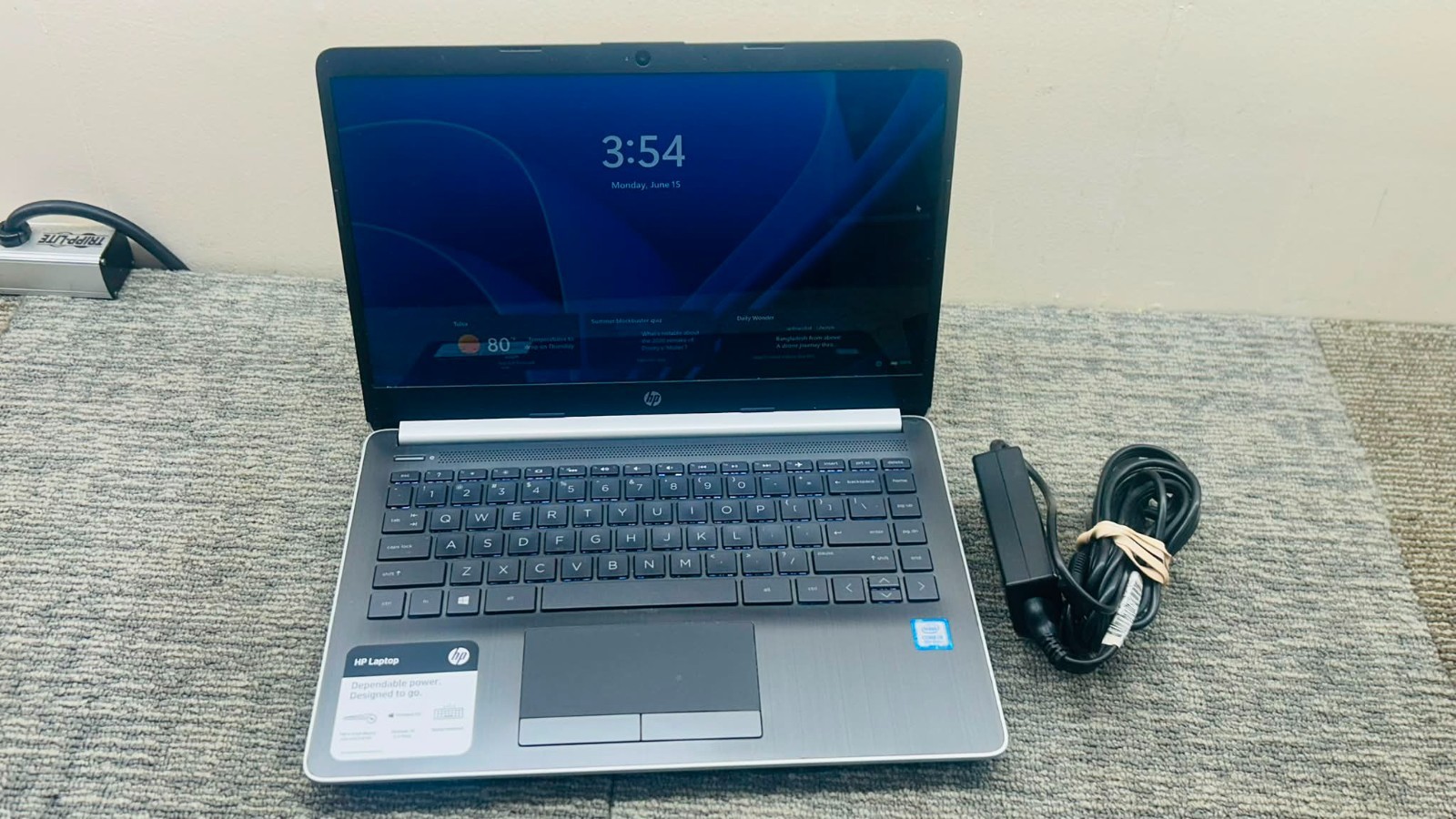HP 14-df0023cl 14″ FHD Laptop Intel i3 4GB RAM 128GB SSD Silver Notebook 1034756