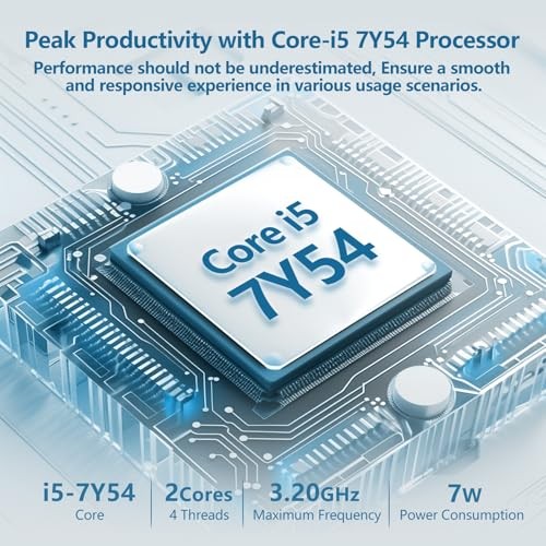 15.6 inch Laptop with Core i5-7Y54 Processor Laptop Computer 16GB RAM 512GB