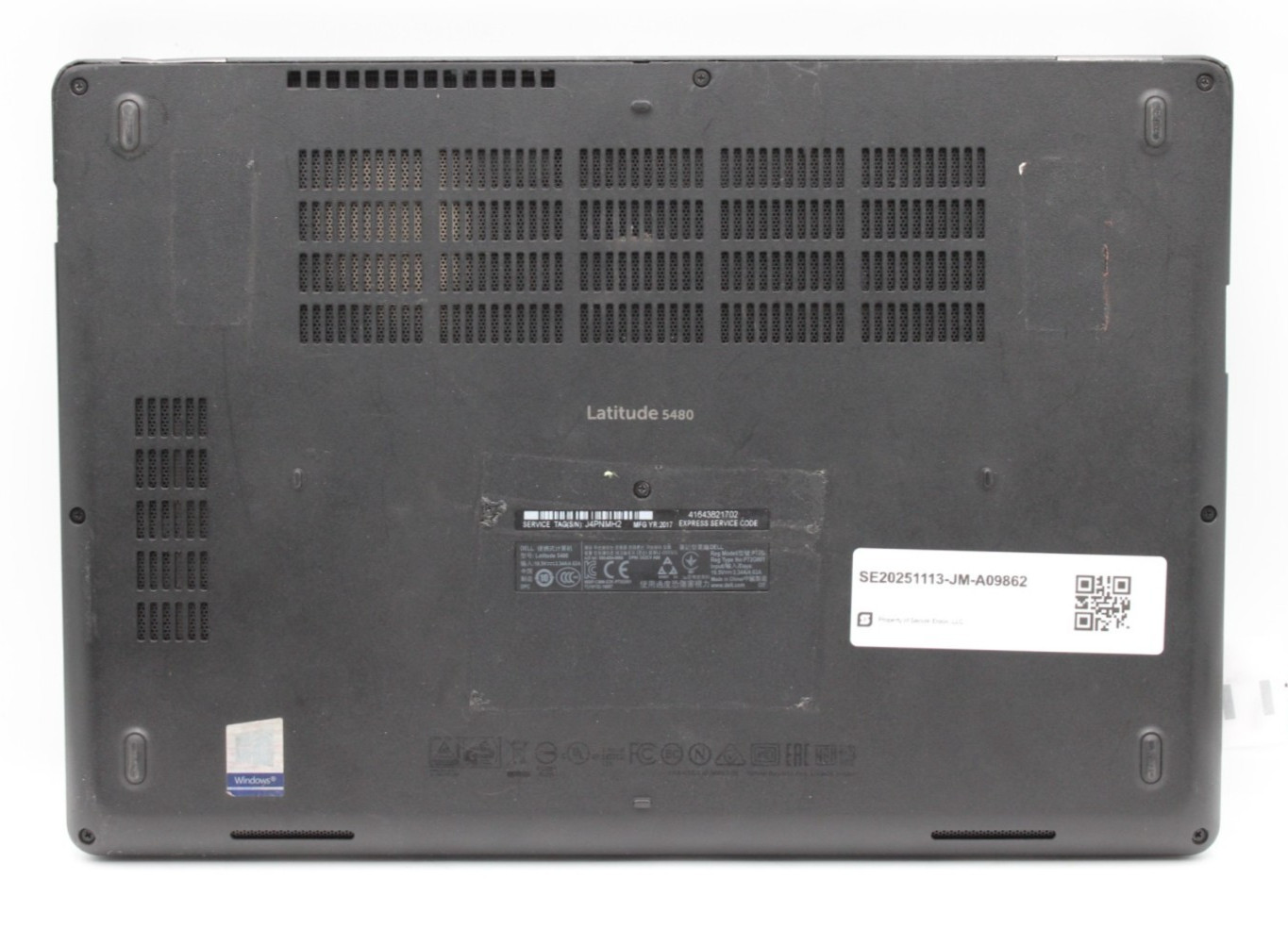 Dell Latitude 5480 i5-6300U@2.4GHz 8GB DDR4 NO STORAGE OR OS *USED/TESTED*