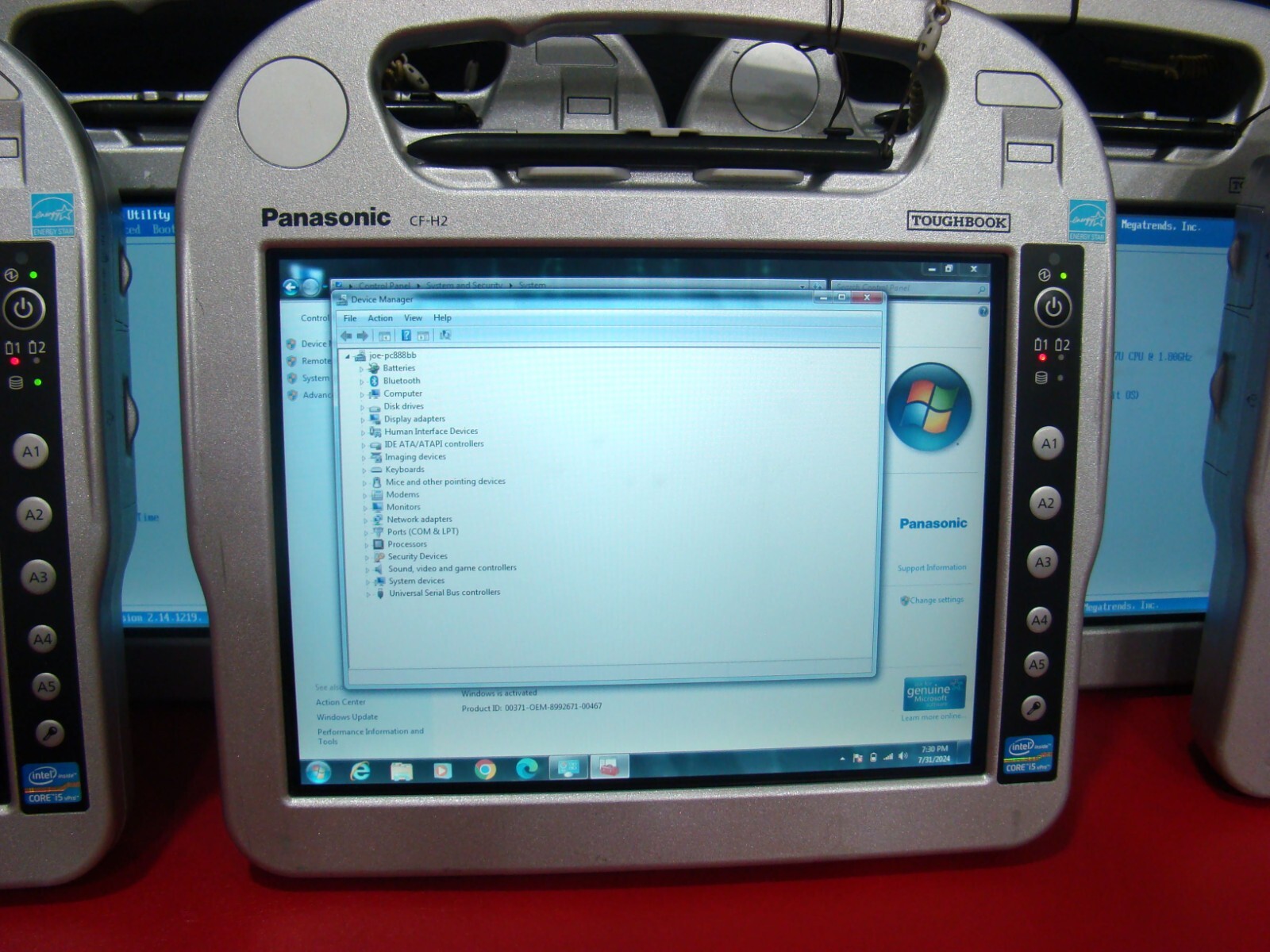 Panasonic CF-H2 i5 1.80GHz Win7 Touchscreen WIFI BlueTooth CF-H2FRJHK1M Tablet