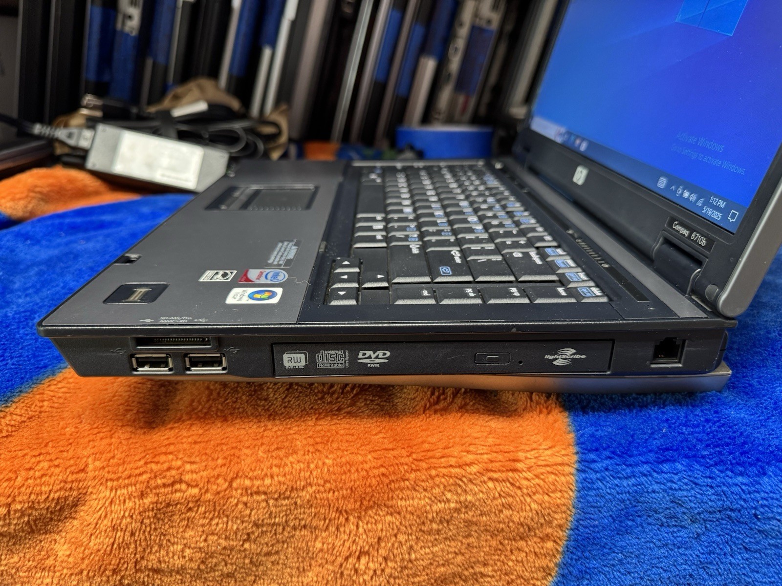 HP 6710b 15.4”, Win10pro, Intel C2D 2.20, 150 GB, 2.5 GB, DVD-RW, Wifi, #003