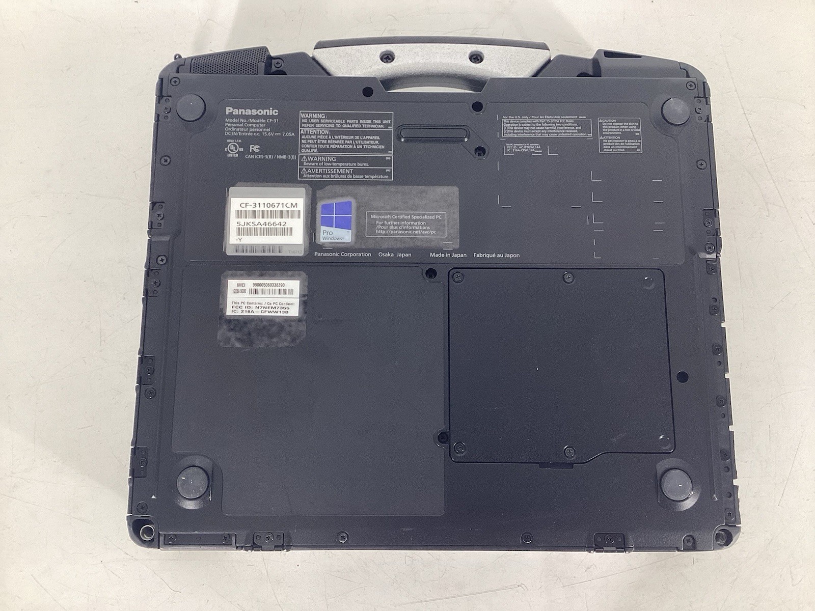 Lot of 3 Panasonic Toughbook CF-31-5 13.1″ (i5-5300U 2.3GHz, No SSD No OS) *Read