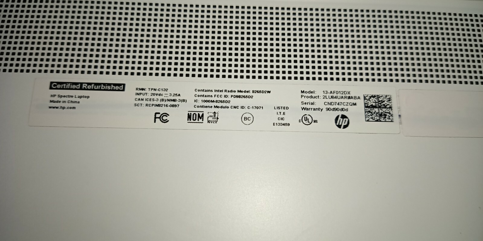 HP SPECTRE 13.3 LAPTOP high performance