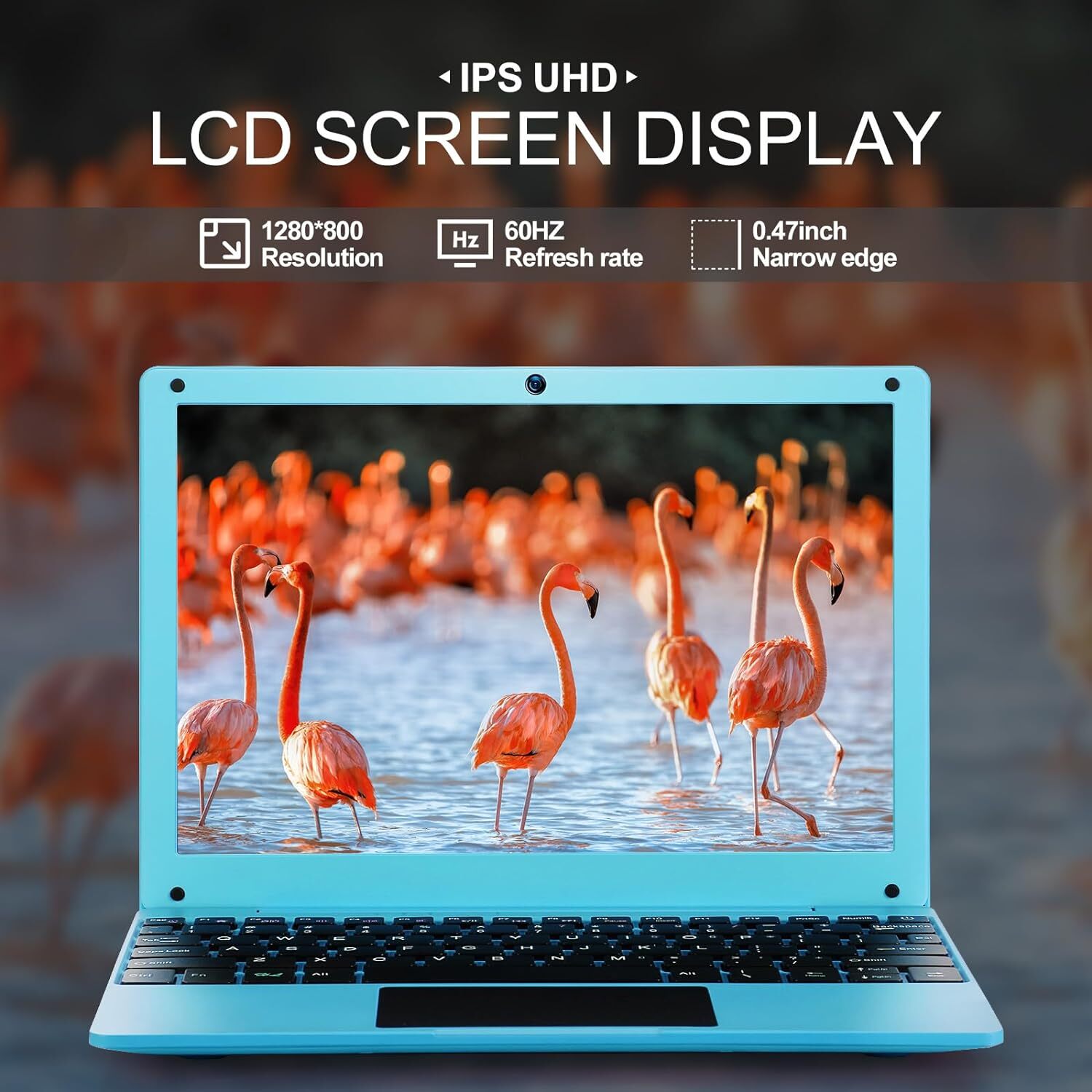 Portable Laptop Computer 10.1” Quad Core Android 12 Netbook W/ WiFi Webcam Xmas