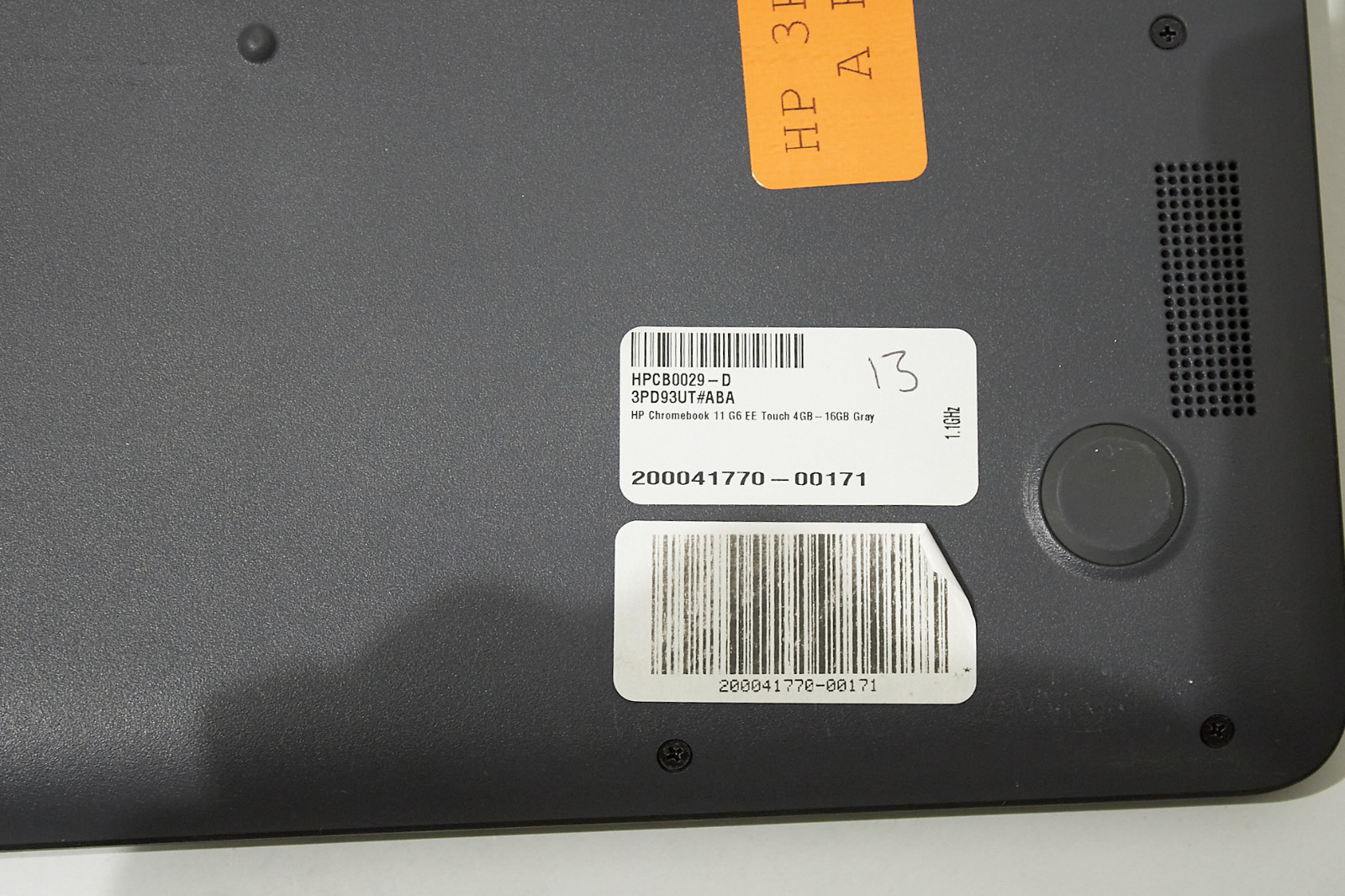 HP Chromebook 11 G6 EE, 11.6″ (16GB) Touchscreen Gray- 3PD93UT#ABA -works