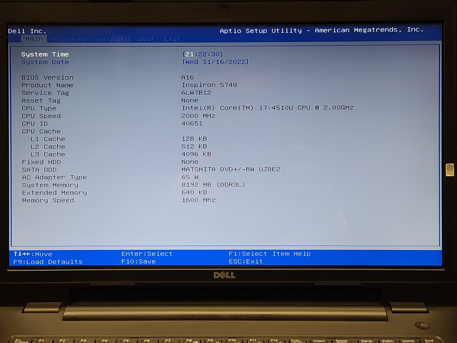 Dell Inspiron 17 5748 17.3″ i7-4510U NO RAM/HDD/AC ADAPTER PARTS/REPAIR