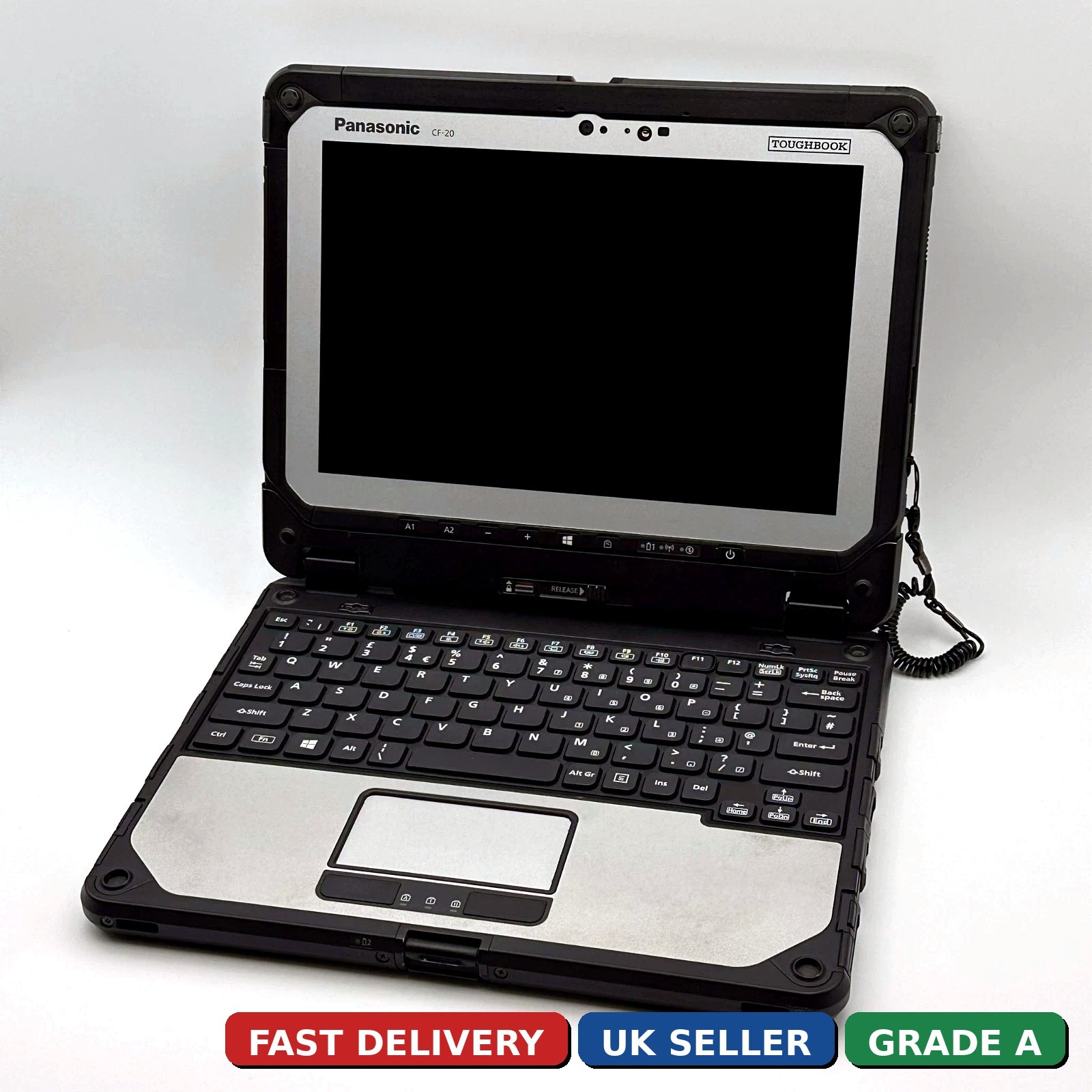 Panasonic Toughbook CF-20 MK2 i5 8GB Win 11 Rugged Tablet Laptop 4G GPS 2 x Bat