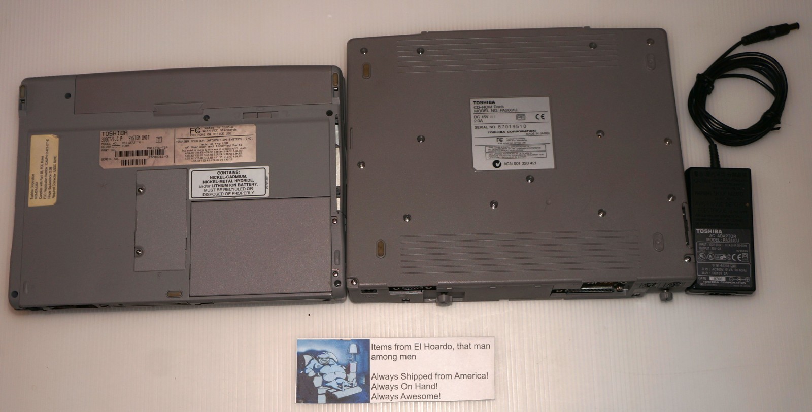 Toshiba Portege 300CT 64mb Ram 1GB HDD 133Mhz Docking Station CD Working Rare!