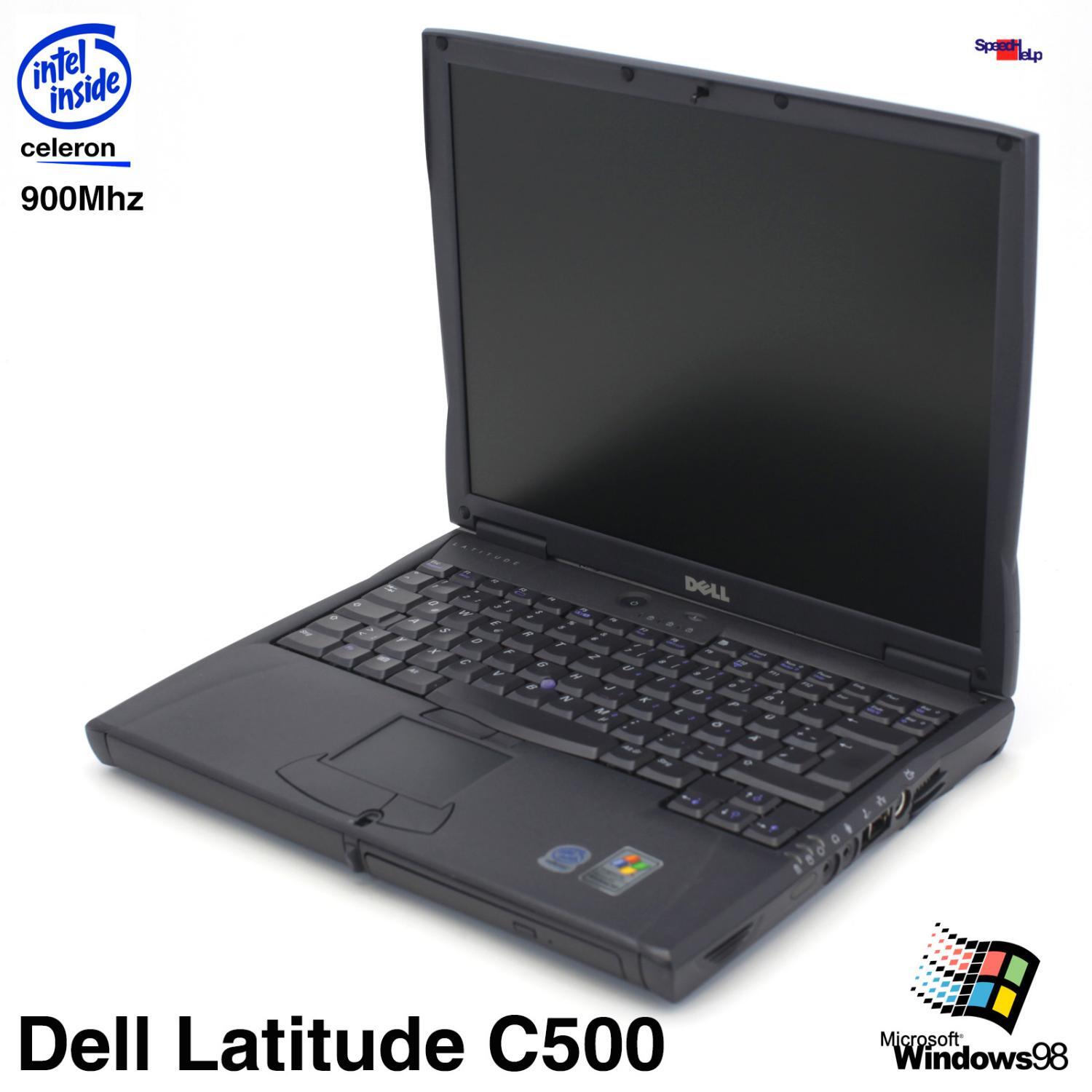 Dell Latitude C500 Notebook Laptop Windows 98 Parallel Lpt Celeron 900MHz 160GB