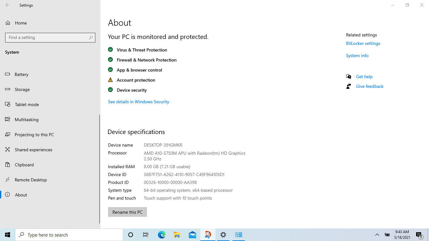 HP ENVY m6 Notebook pc touchsmart screen 750GB HDD 8GB Ram AMD A10 Quad core