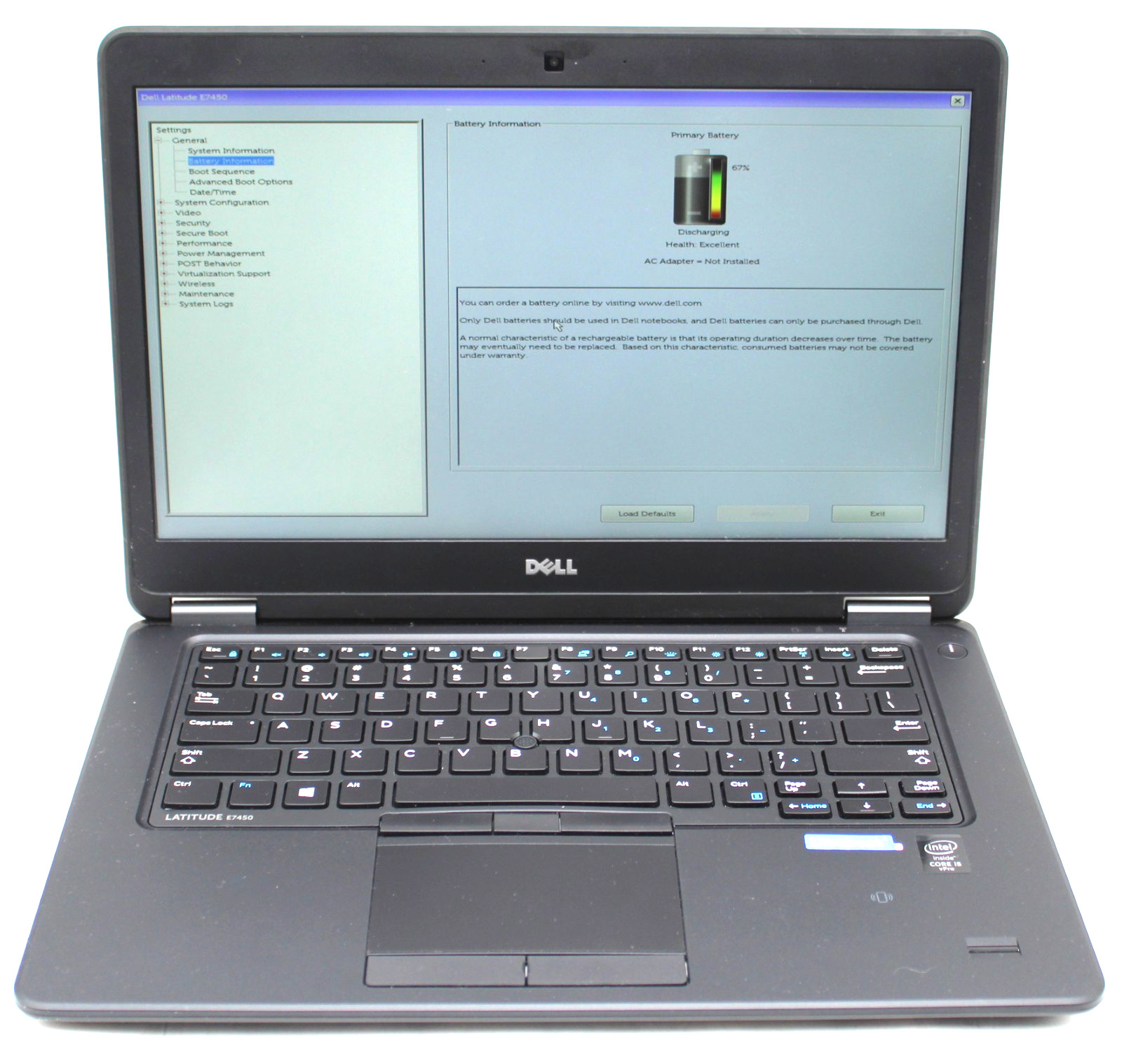14″ Dell LATITUDE E7450 Laptop i5-5300U @ 2.30GHz 8GB RAM 128GB SSD Win 10 Pro