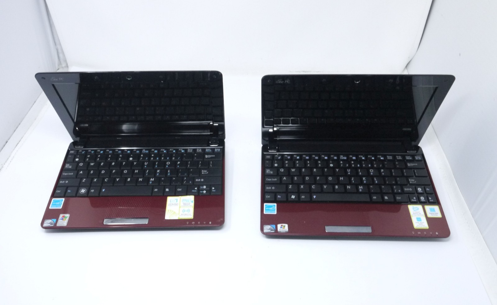 Lot of 2 Working Asus Eee PC 1005HA 10.1″ Atom 160GB / 250GB Netbooks Dead Batt