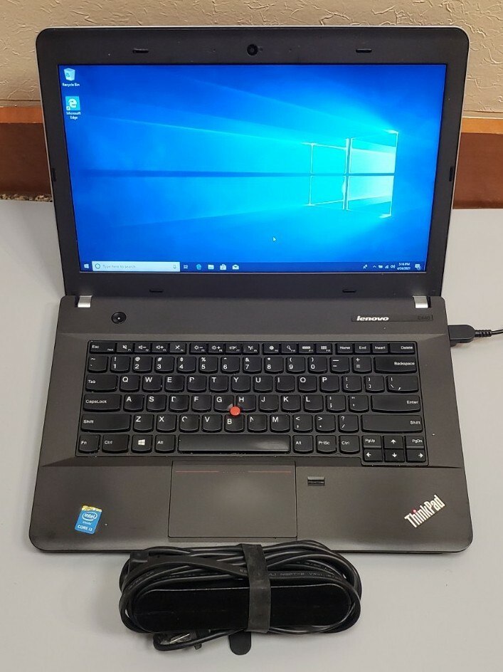LENOVO THINKPAD E440 Intel Core i3-4000M 2.40GHz 4GB RAM 250GB WEBCAM WIN 10