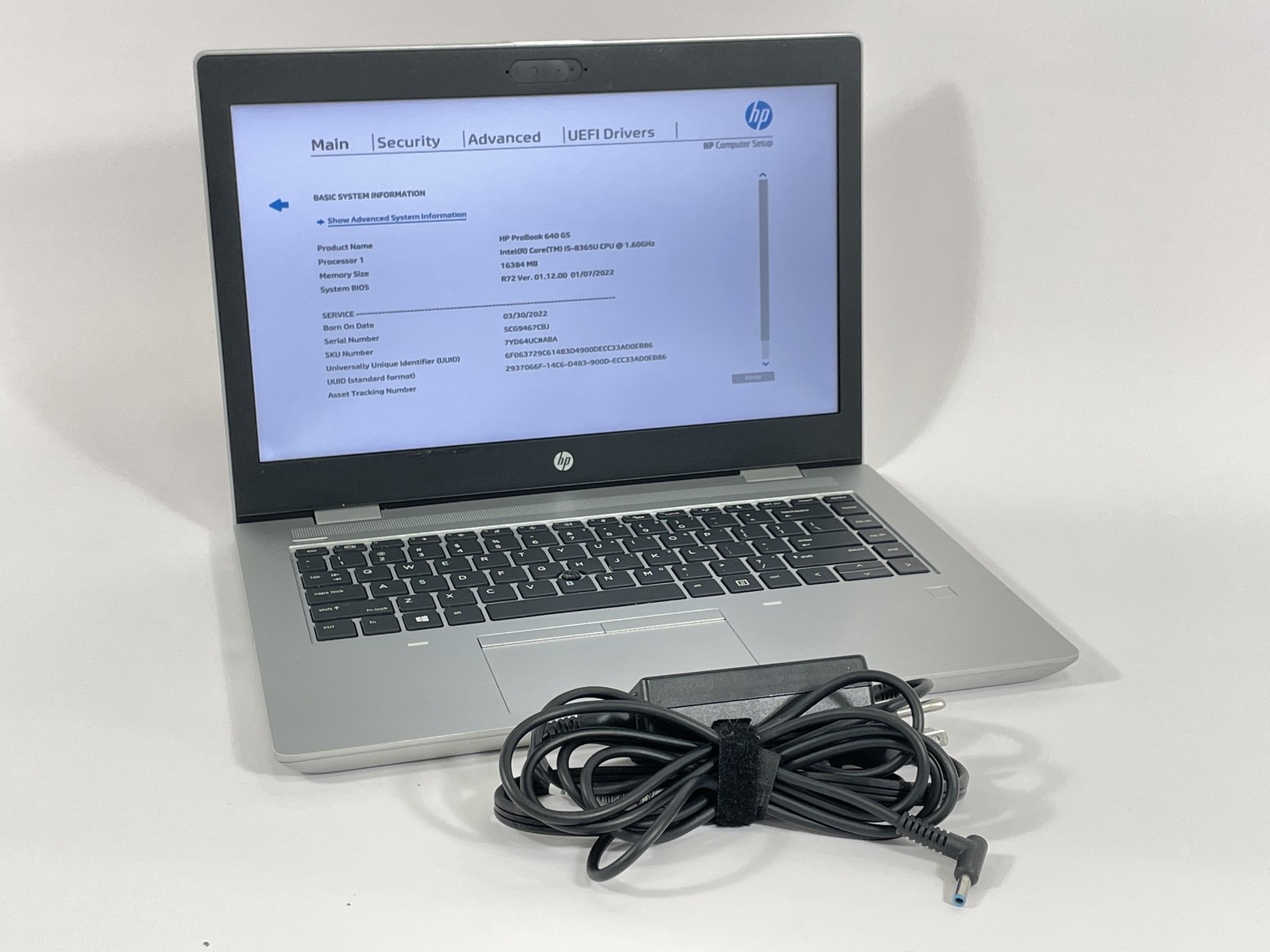 HP ProBook 640 G5 Laptop i5-8365U 16GB RAM – No SSD – See Desc