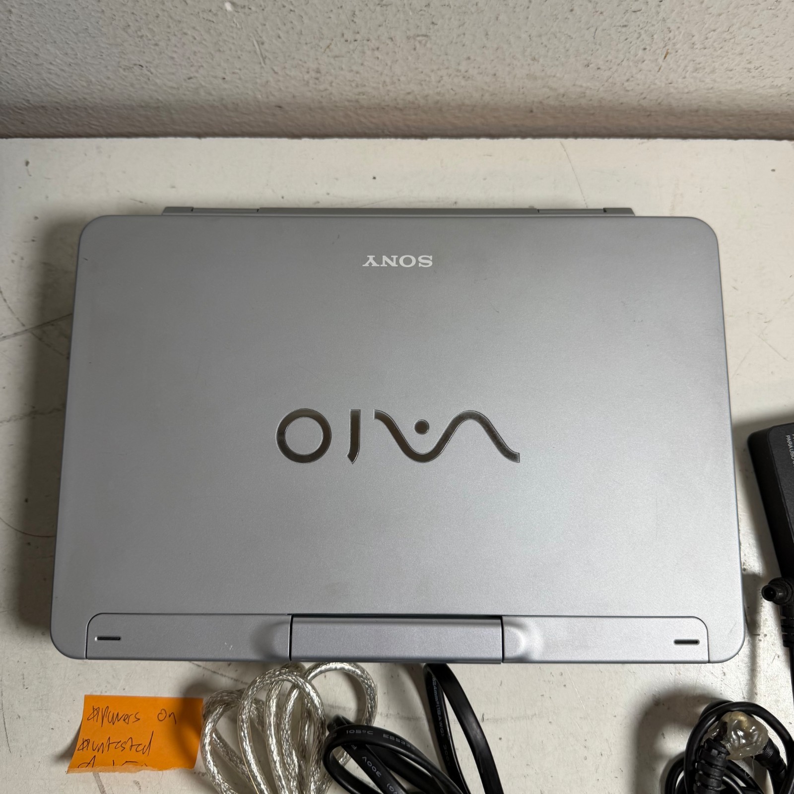 Vintage Sony VAIO PCG-481L Gray Built-in Webcam Portable Laptop – Untested