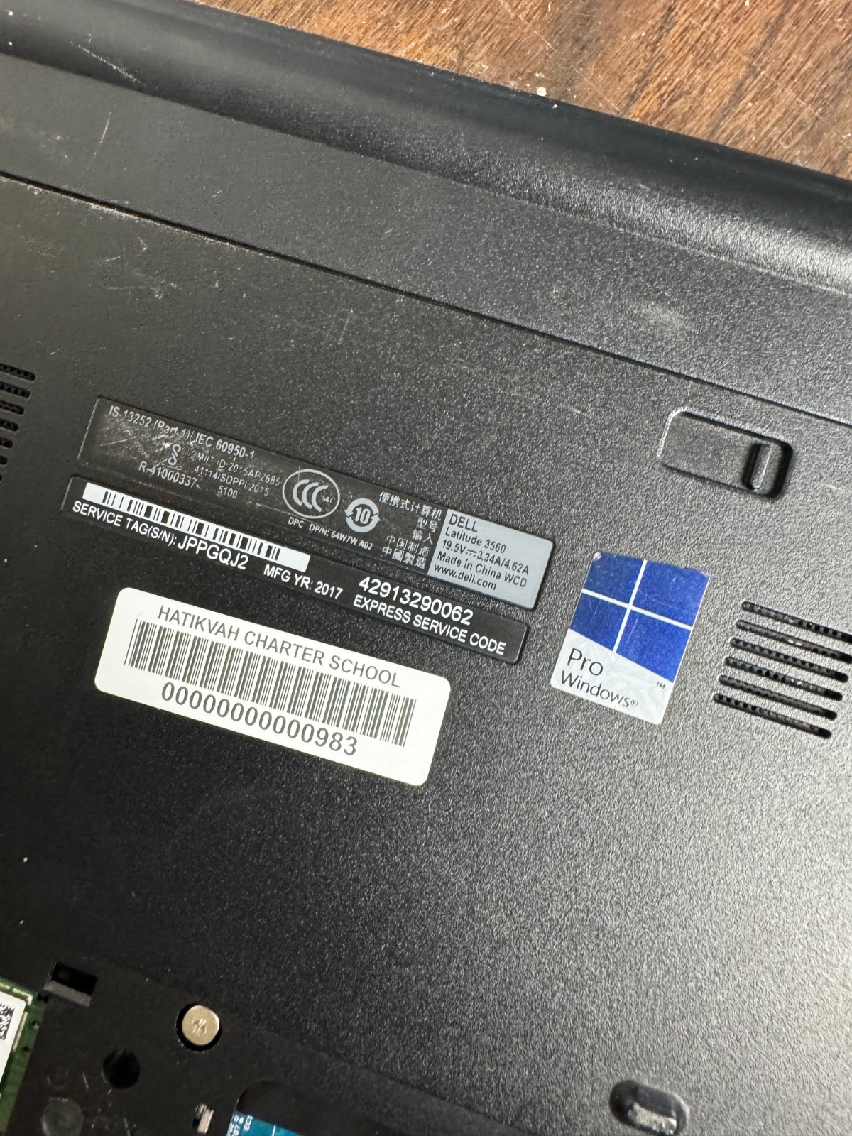 Dell Latitude 3560 Core I3-5005U Laptop For Repair #6441