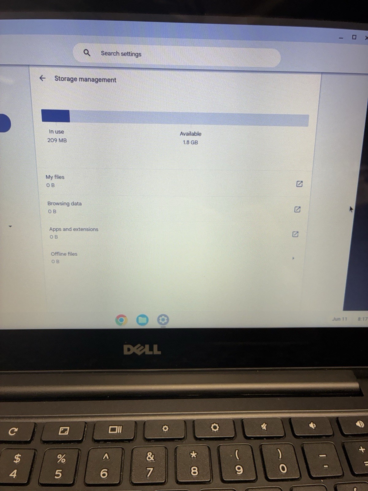 Dell Chromebook 11 CB1C13 Laptop Intel Celeron 11 -Inch 4GB RAM NO SSD (2gbs)