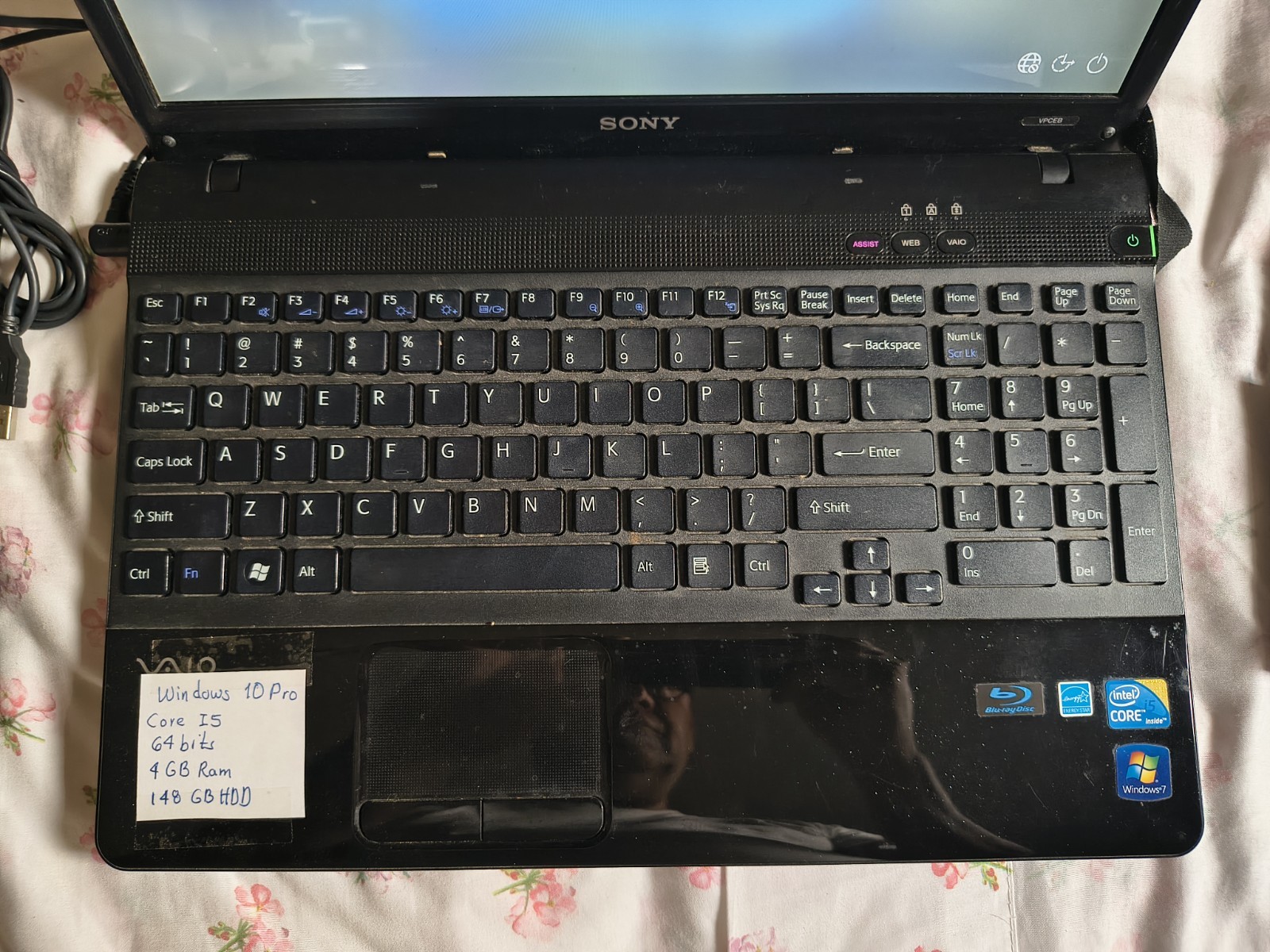 Sony VAIO PCG-71312L 15.5in. (148GB, 2.13GHz, 4GB) Notebook- Core i5 Win 10
