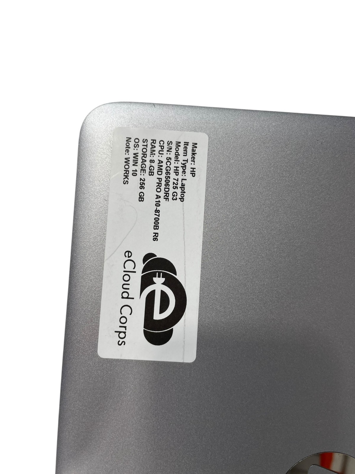 HP Elitebook 725 G3 AMD PRO A10-8700B R6 8GB 256GB Win10