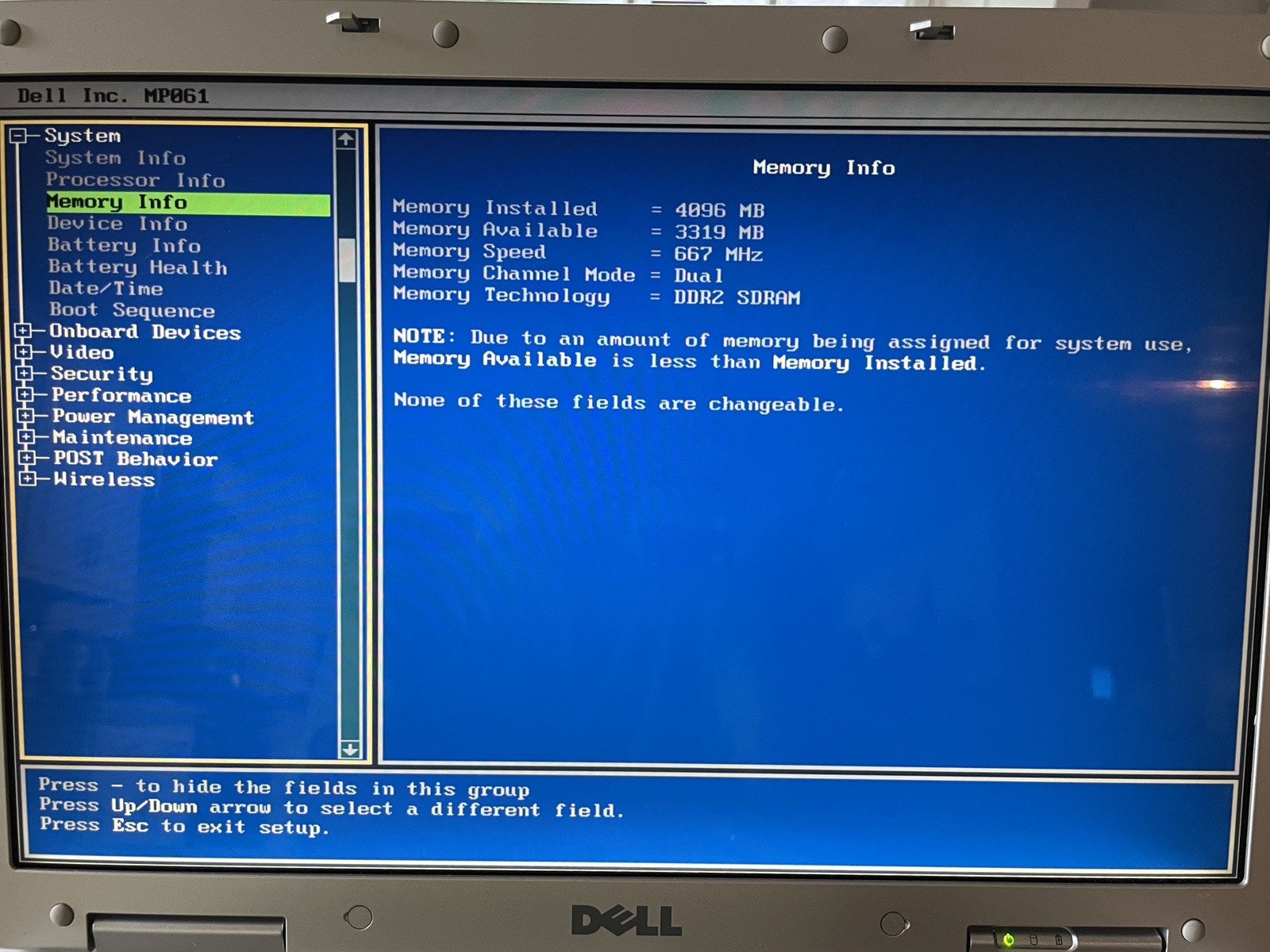 Dell Inspiron E1705 Retro Windows XP Computer w/batt, chrg. (SVC1)