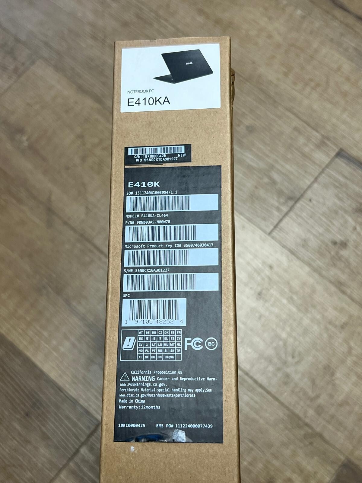 Asus Laptop E410KA CL464 14″ Intel Celeron N4500 64GB Black Laptop Computer NEW