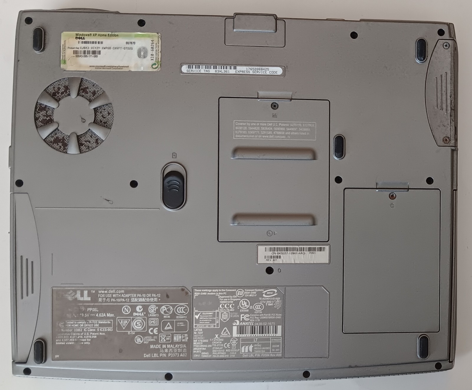 Dell Inspiron 1150 PP08L 15″ Laptop PC Intel Pentium 4 512MB RAM Untested