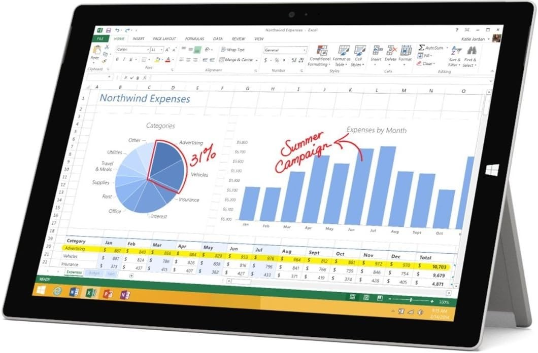 Microsoft Surface Pro 3 Intel Core i5 4300U 4 GB RAM 128 GB SSD 12.0″