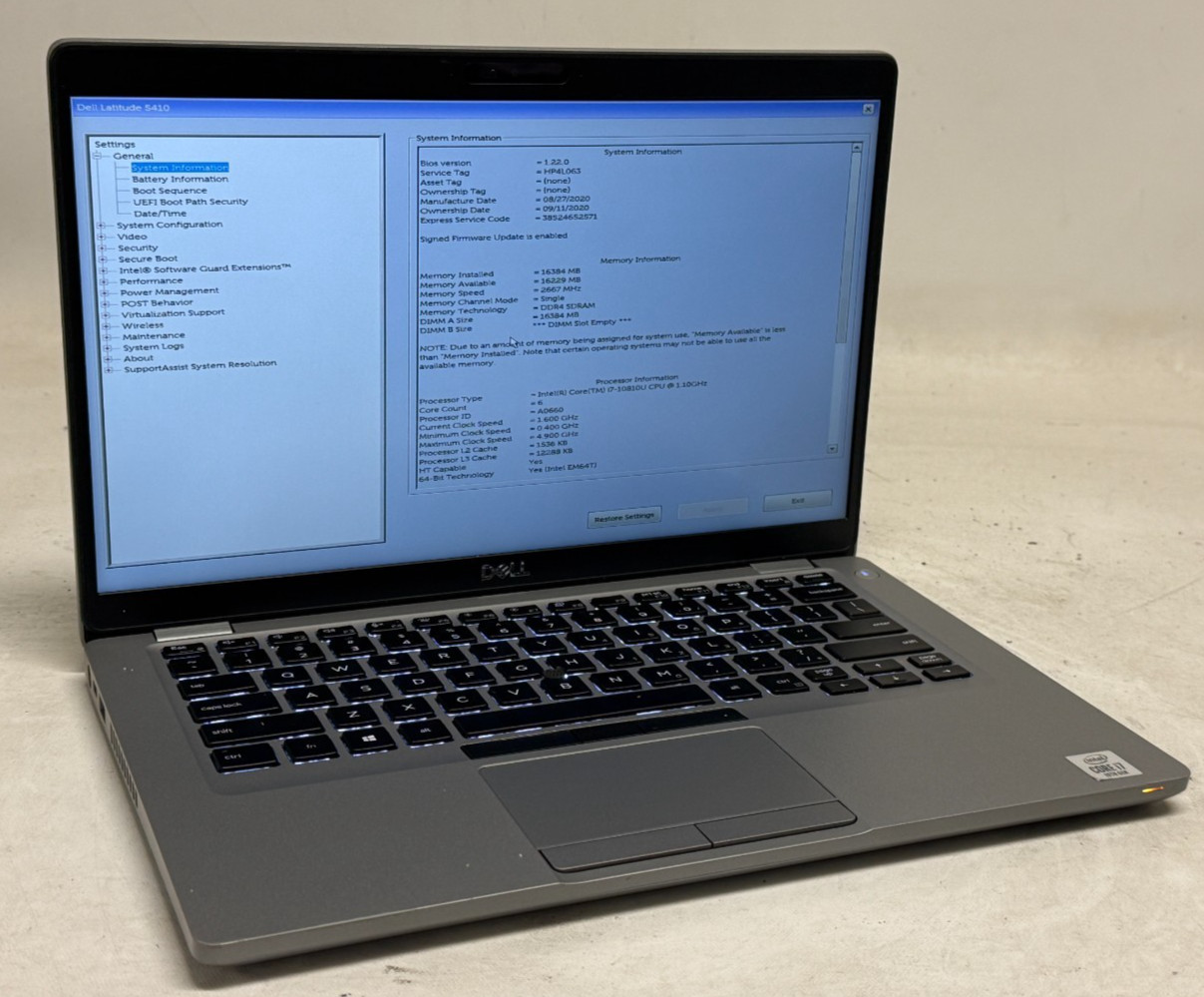 Dell Latitude 5410 14″ (i7-10810u – 16GB RAM – 512GB SSD – Win11Home)