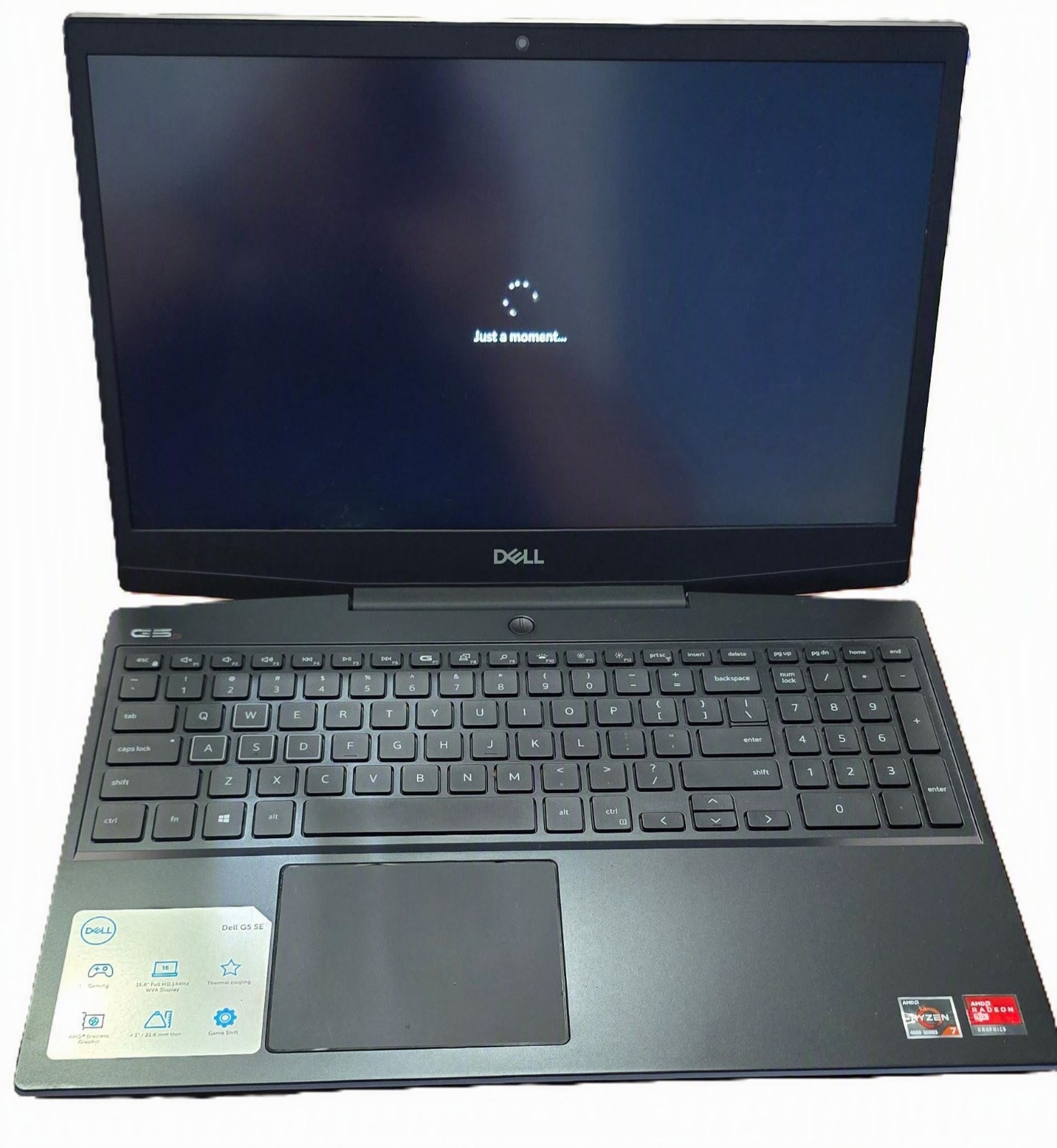 Dell G5 S 15.6″ Windows 11 Laptop, Silver, Ryzen 7 4800H,RX5600M, 8Gram,M.2 500g