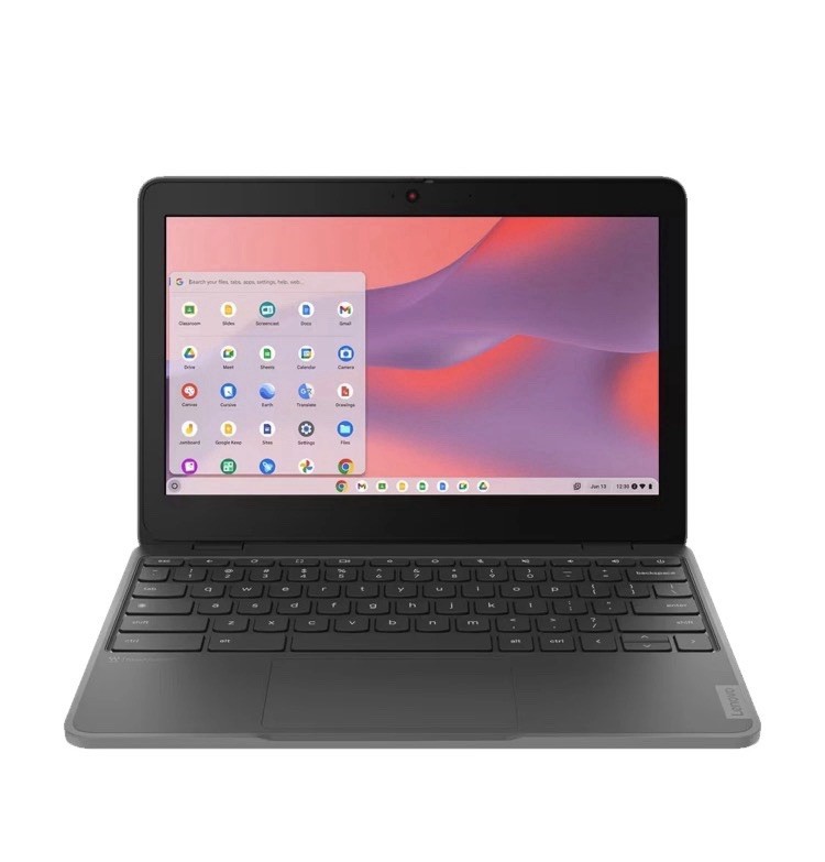 Lenovo 100e Chromebook Gen 4 11.6″ Touchscreen HD Intel N100 8GB 64GB eMMc Grey