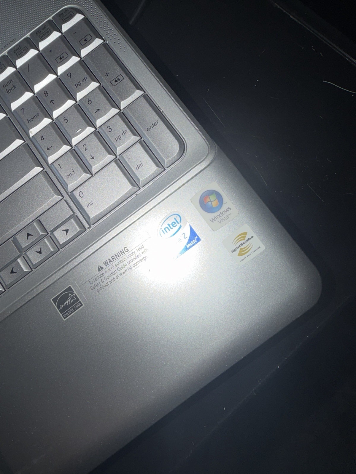 HP G60-237NR 16″ Silver Laptop Core 2 Duo 2.10GHz 4GB 250GB Vista