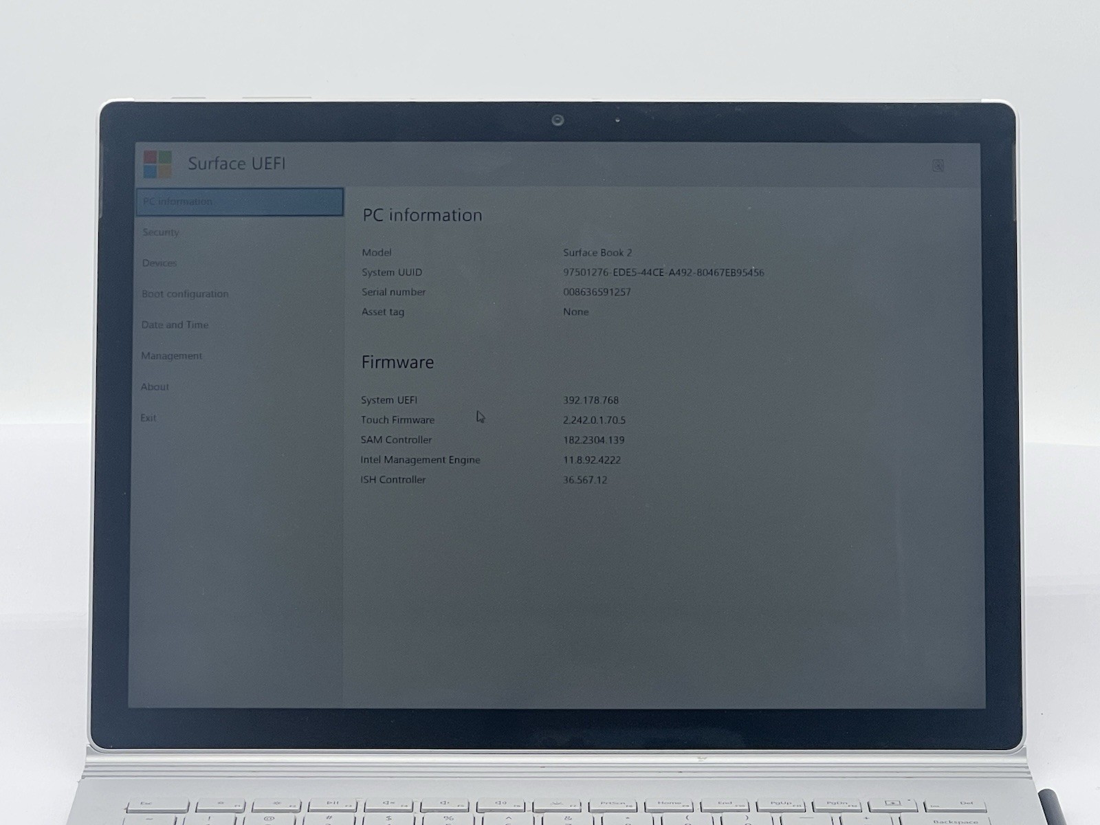 Microsoft Surface Book 2, Core i5-8350U, 1.70GHz, 8GB RAM, 256GB NVMe-No OS/AC