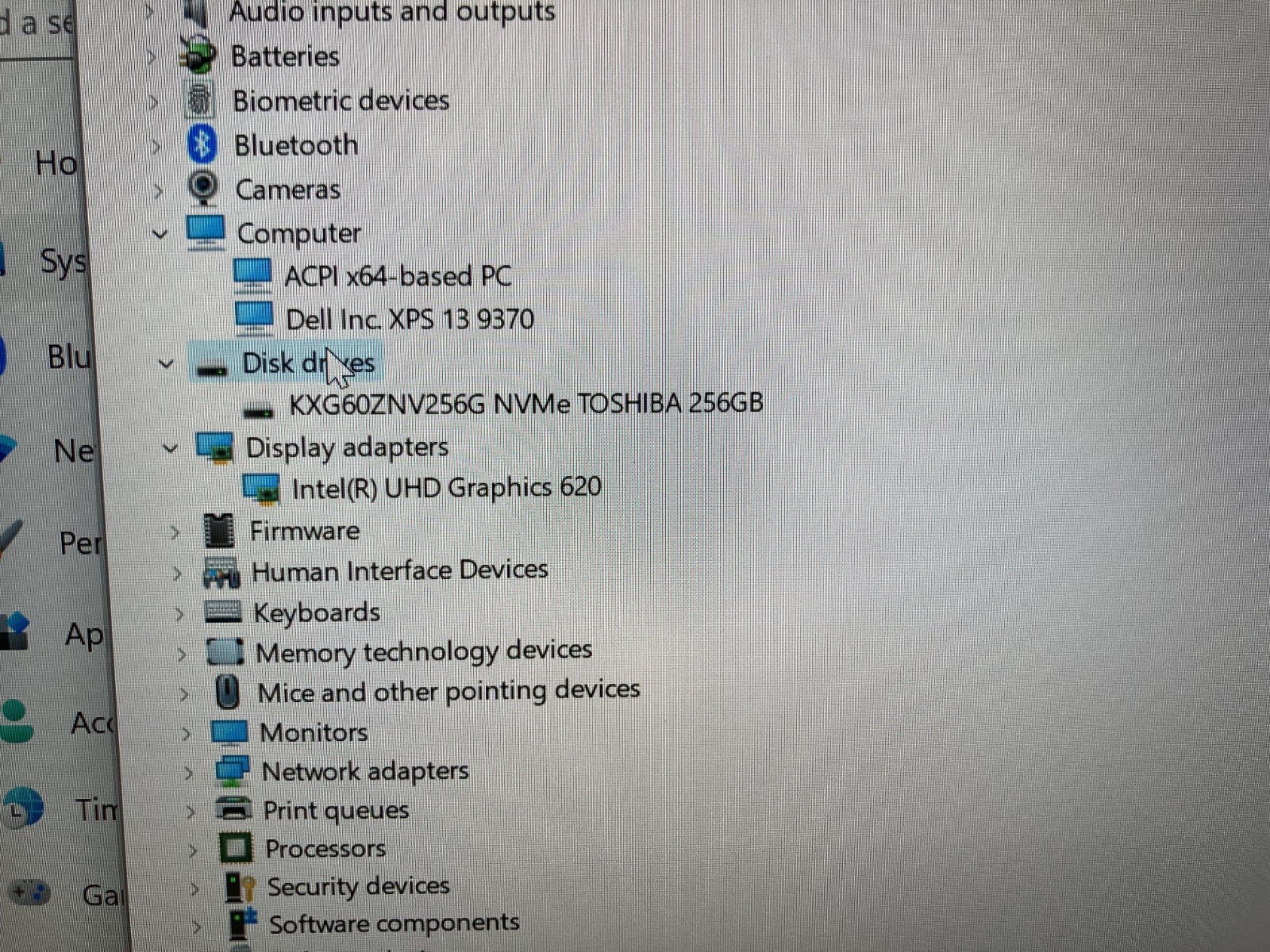 Dell XPS 13 9370 13.3″Core Intel i5-8250U @1.60GHz 8GB RAM 256GB SSD Win11Pro