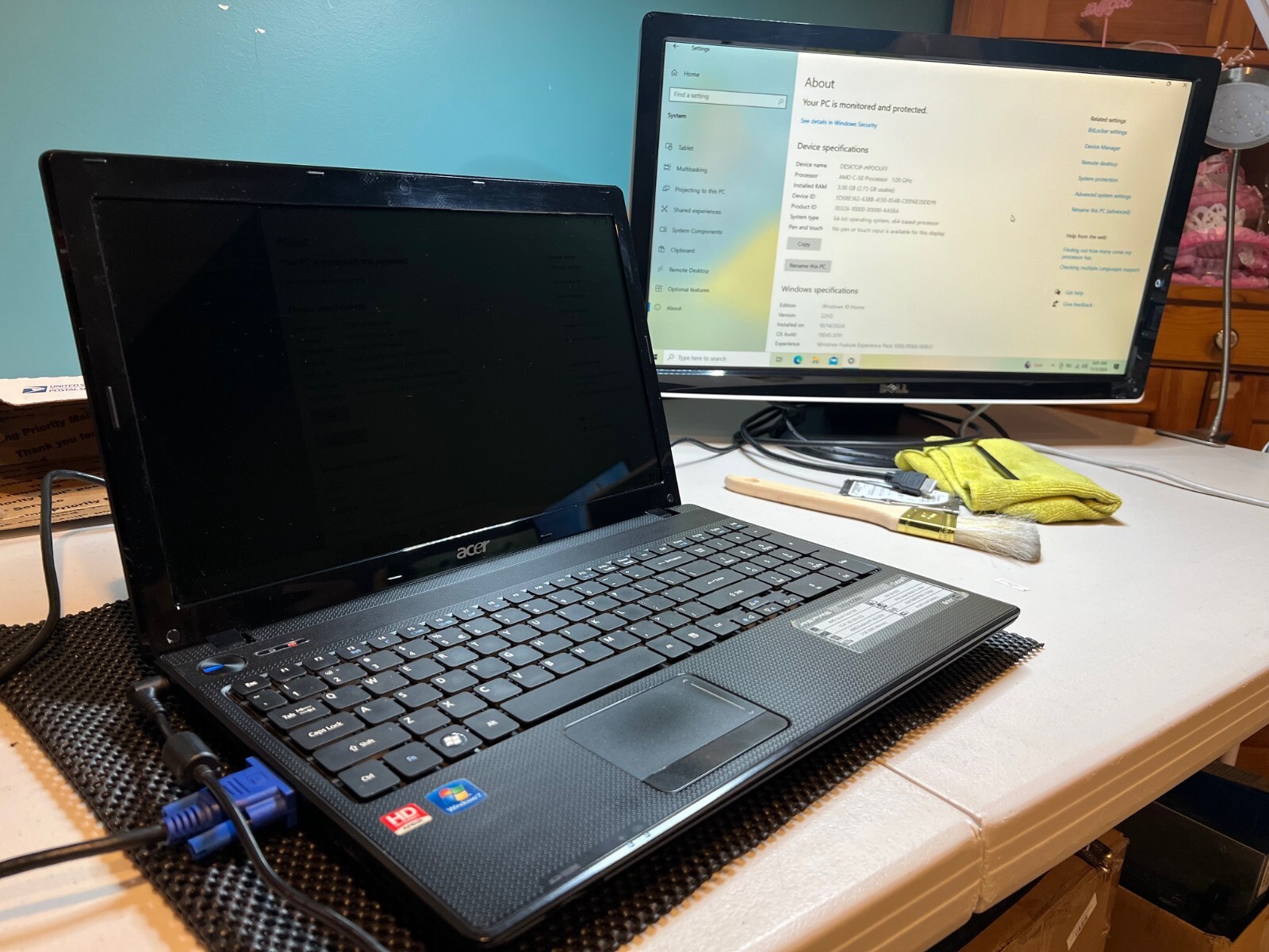 Acer Aspire 5253-BZ893 15.6″ Laptop AMD C-Series C-50 1.0GHz NO RAM NO HDD