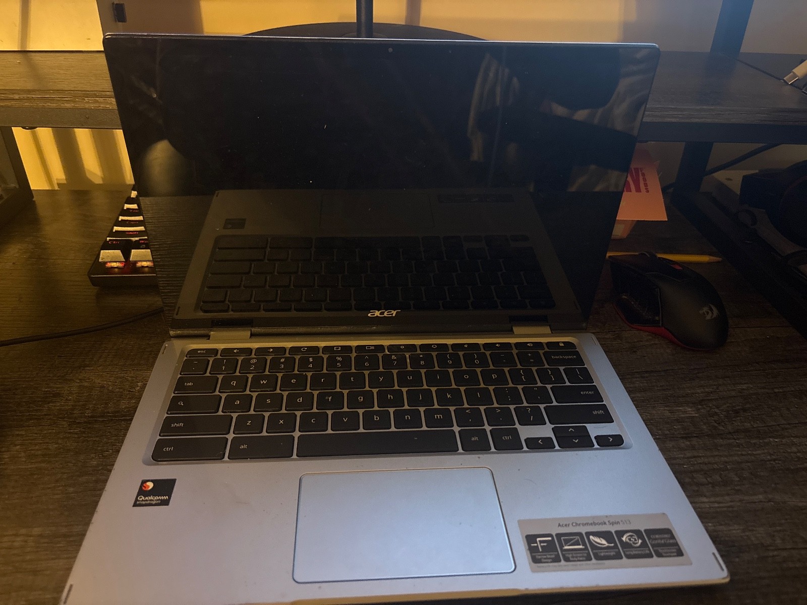 Acer Spin 513 Chromebook 13.3 in (64GB eMMC, Qualcomm Snapdragon 7c, 2.4GHz, 4GB