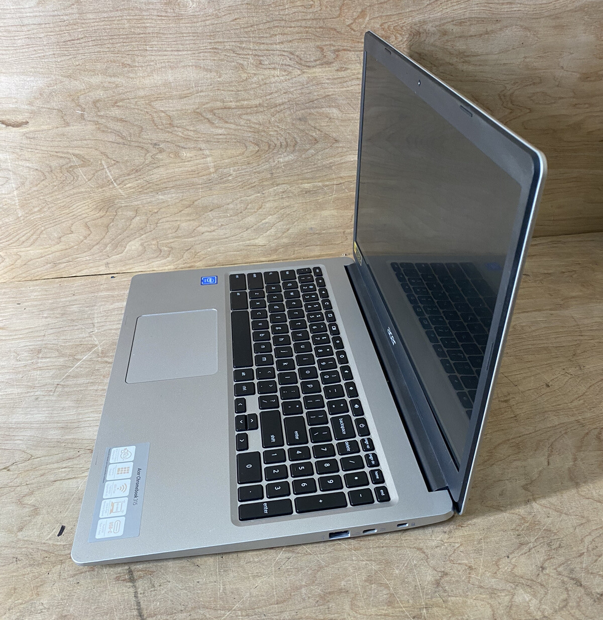 Acer 315 Chromebook 15.6in Intel Celeron N4020@1.1GHz/ 4GB RAM/
