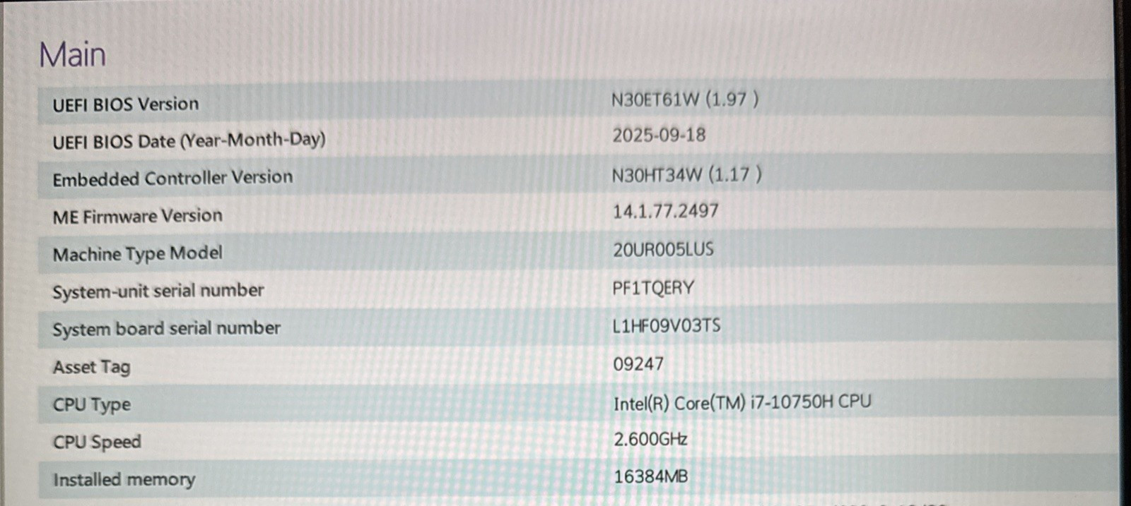 Lenovo ThinkPad T15g Gen 1 | i7-10750H | NVIDIA RTX 2070 Max-Q | 16GB 512GB W11P